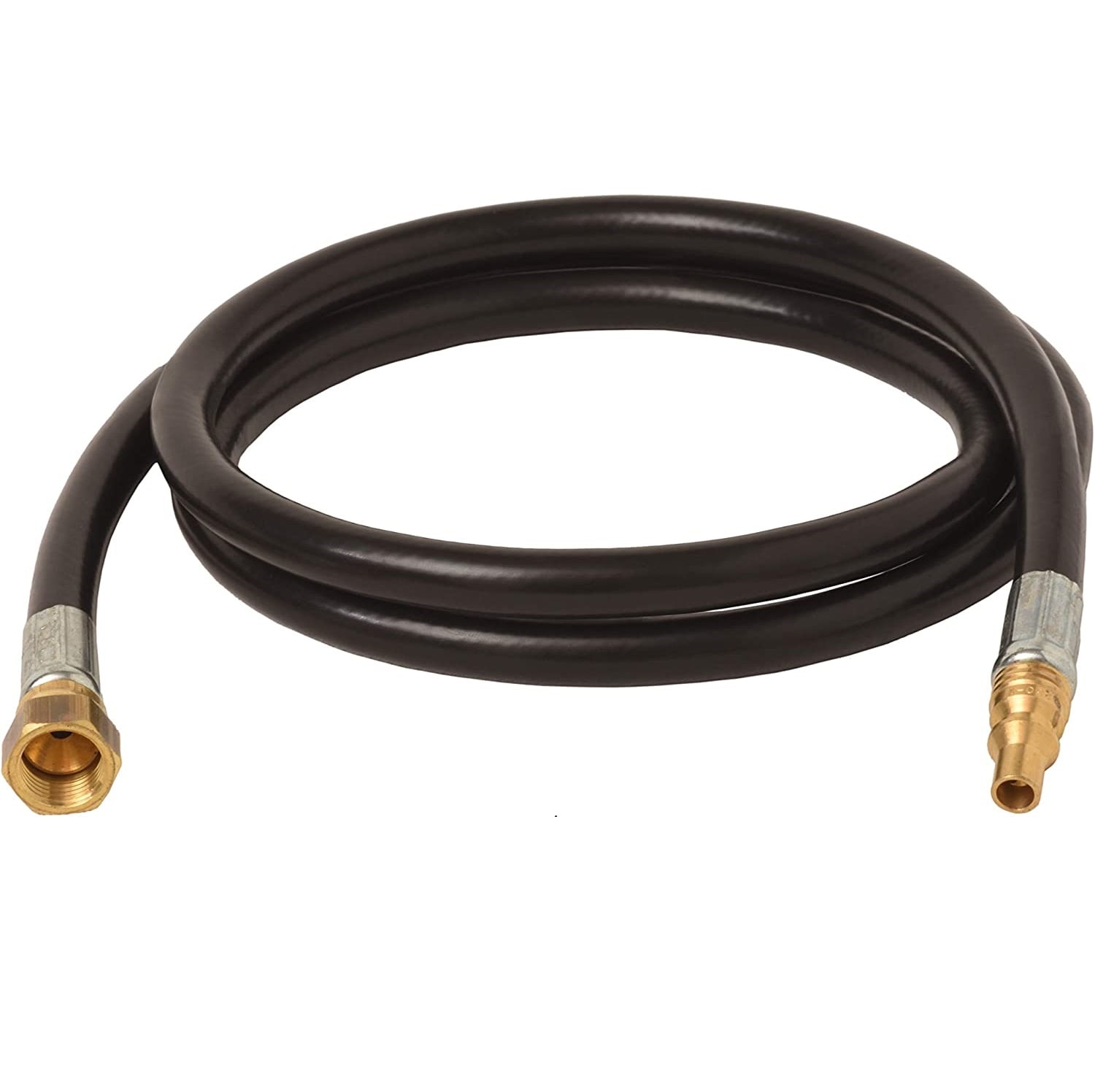 Flame King 100304-48 48" Quick Connect Hose, Female Flare Fitting 3/8-in Rubber Propane hose