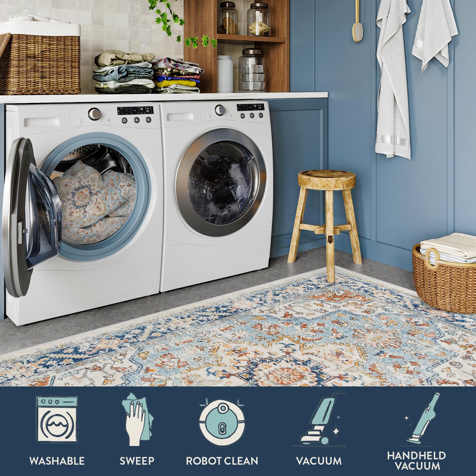 Lahome AR-DYRZP-010-BL1 rugs - View #6