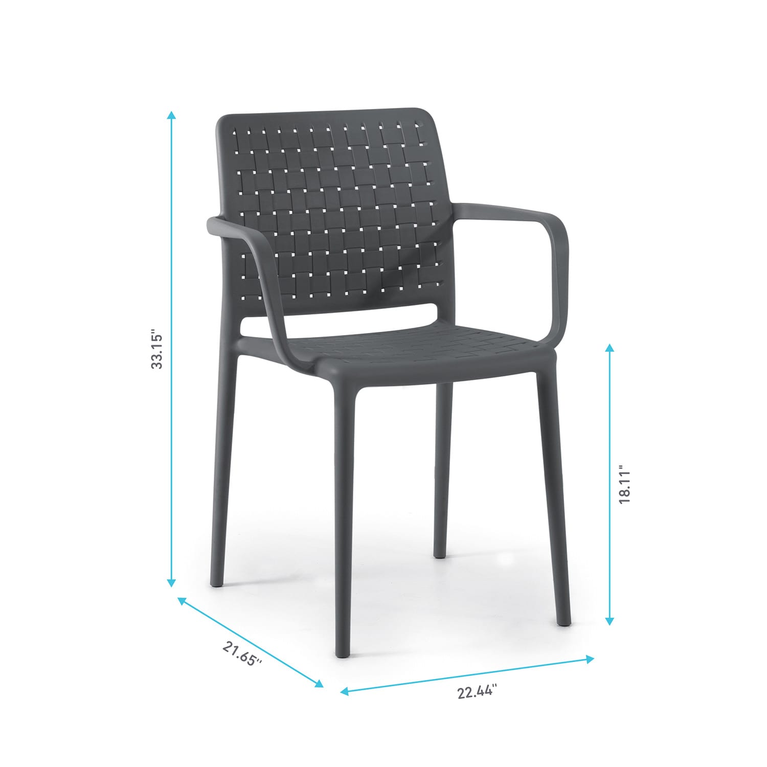 World Rug Gallery FK8052ANTRAC2 Patio-Chairs - View #4