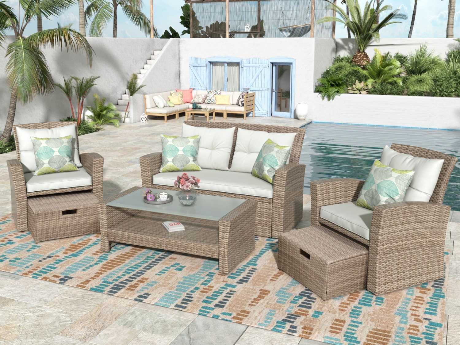 Dimakai DK-US-98AAA Patio-Conversation-Sets - View #2