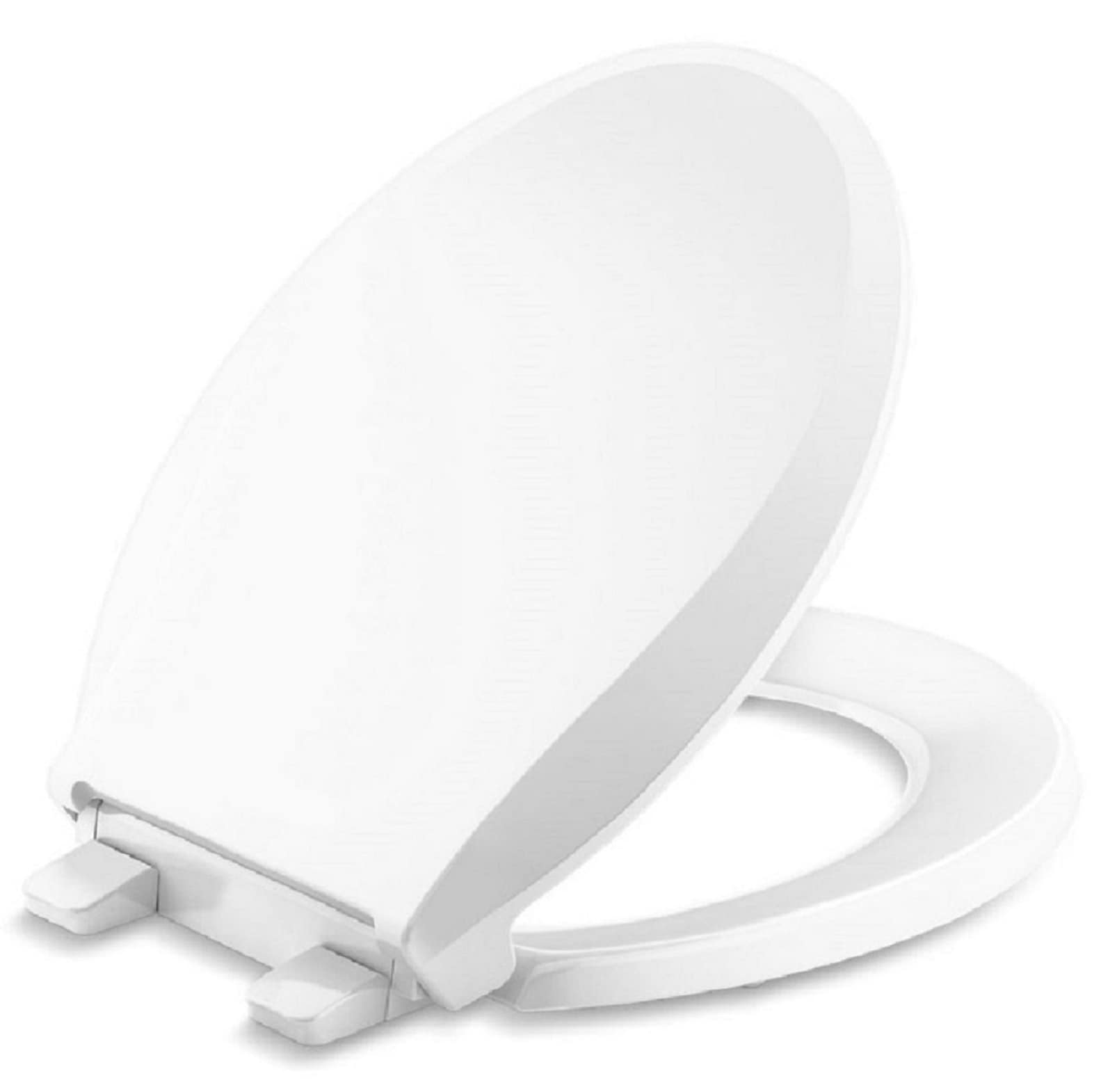 KOHLER Cachet Readylatch Quiet Close Round Toilet Seat In The Toilet ...