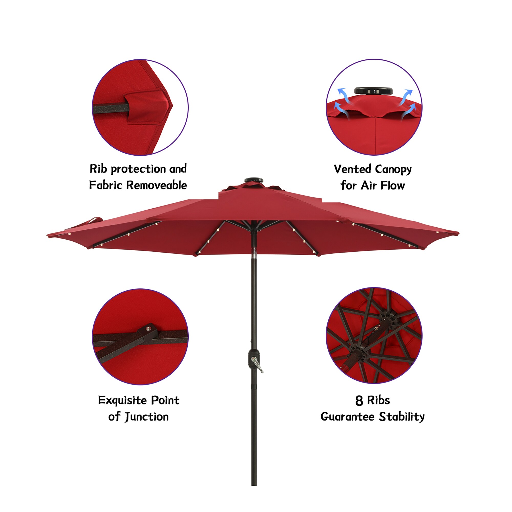 CASAINC WFSM-LED270RD Umbrellas-2 - View #5