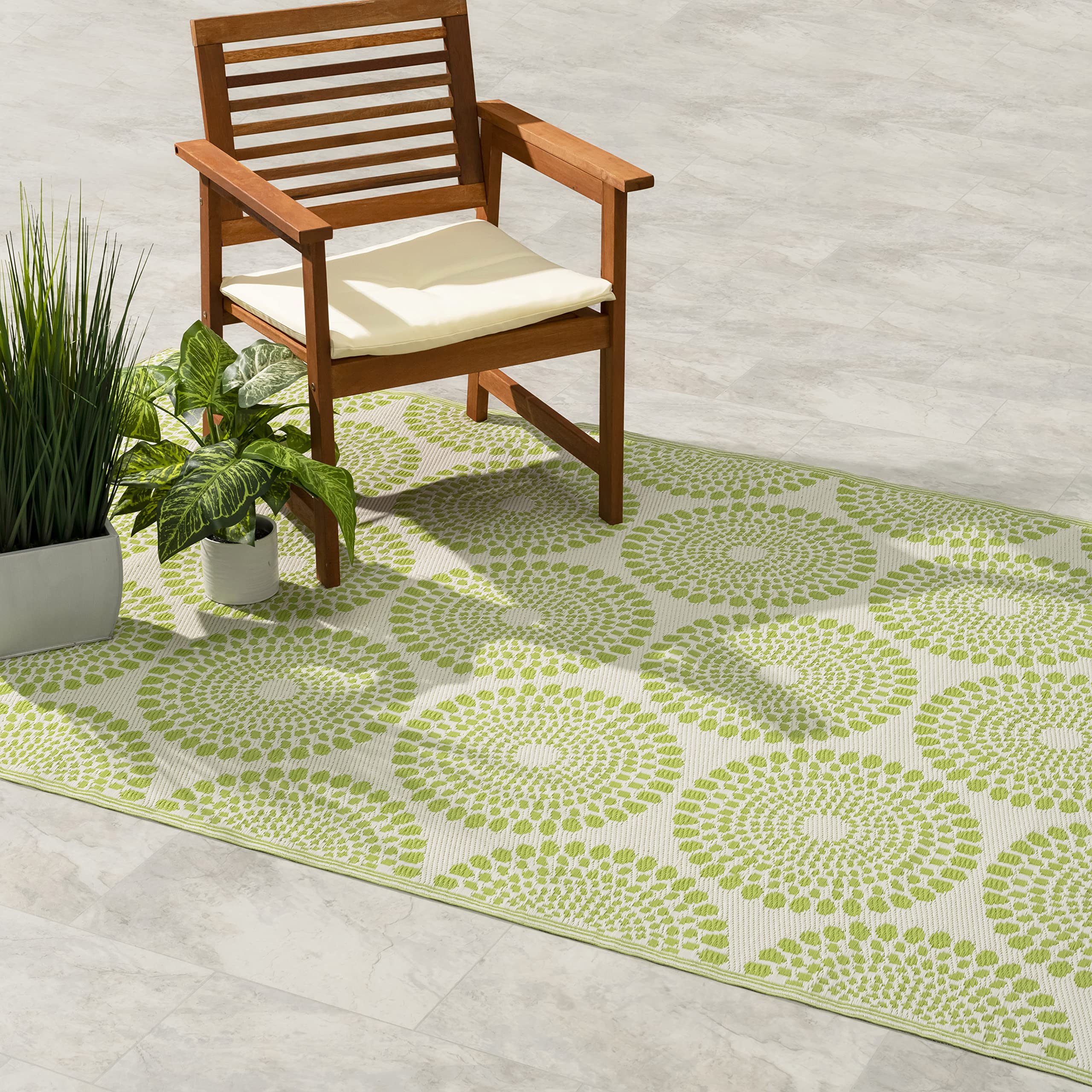 Fab Habitat Outdoor Rug - Waterproof Fade Resistant Crease-Free ...