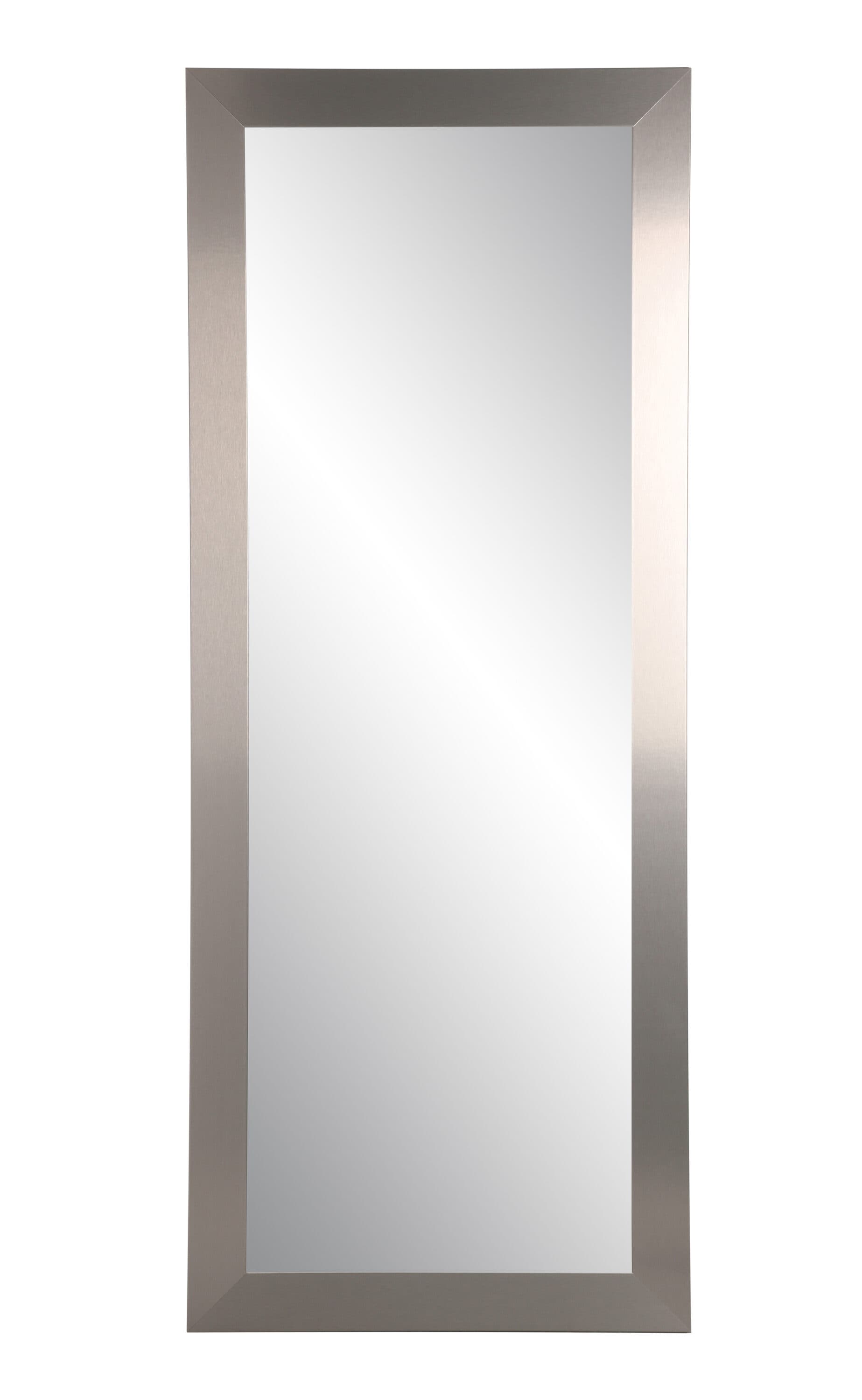 BrandtWorks BM078NM 25.5-Inches W x 70.5-Inches H Rectangle Nickel/Brushed Framed Full Length Wall Mirror
