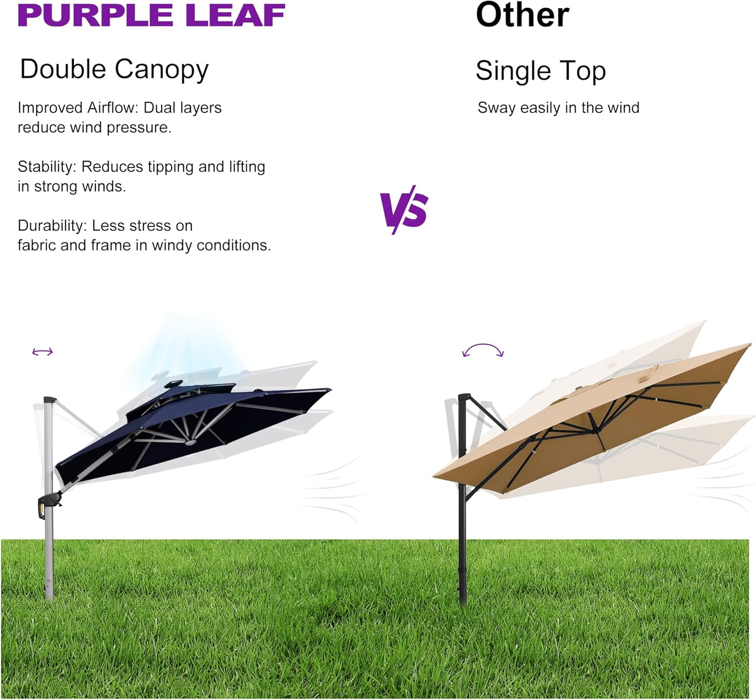 PURPLE LEAF LSGLRRDT10-NB Umbrellas-2 - View #8