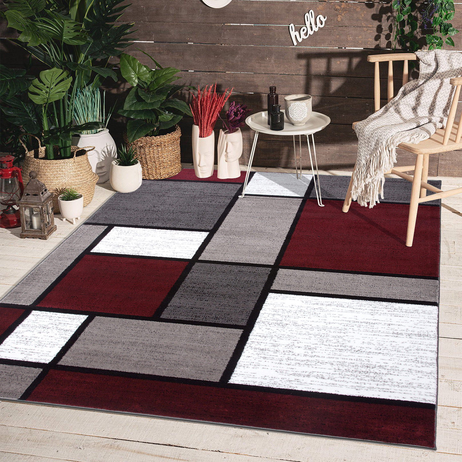 World Rug Gallery 106 RED 5X8 rugs - View #5