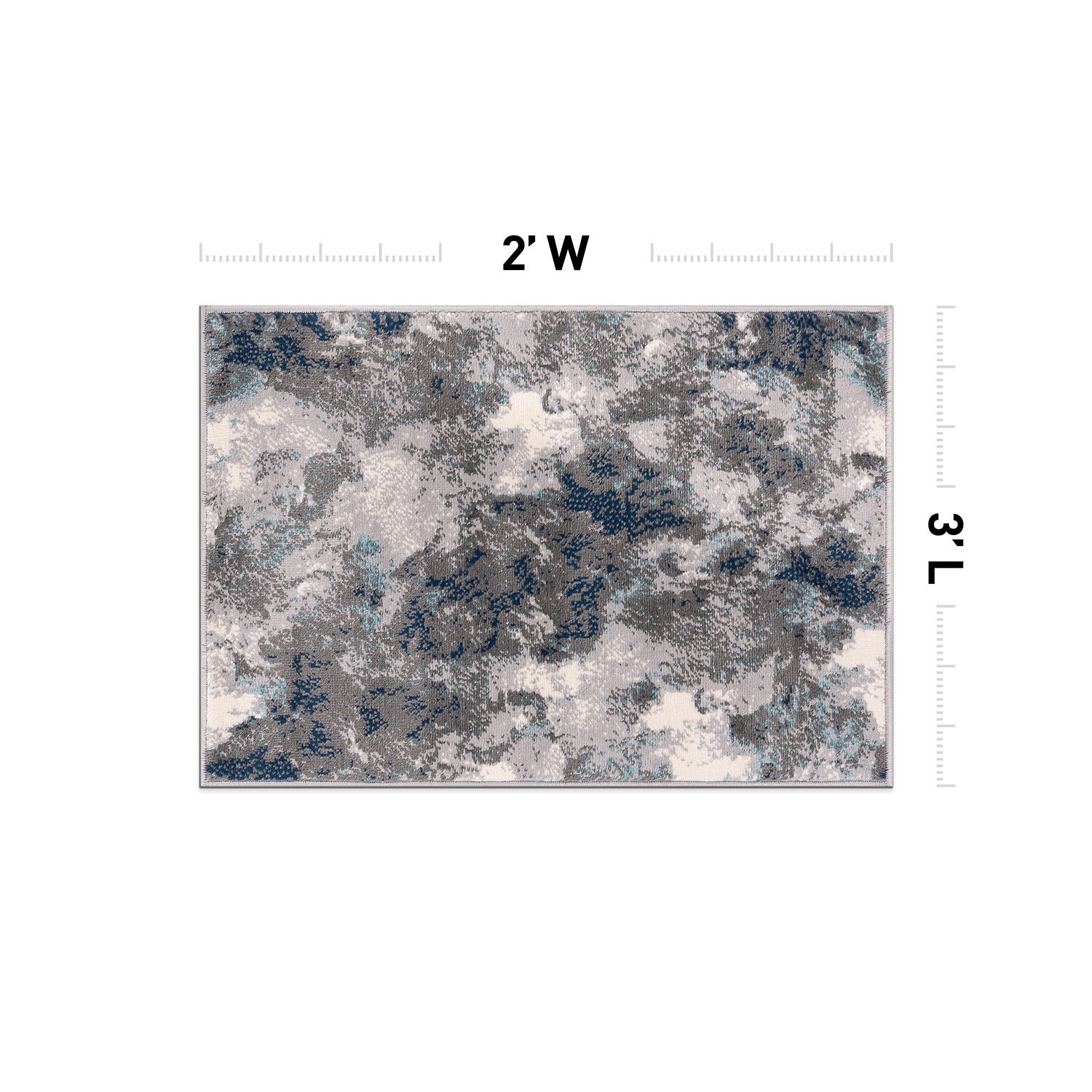 World Rug Gallery 4054BLUE2X3 rugs - View #2
