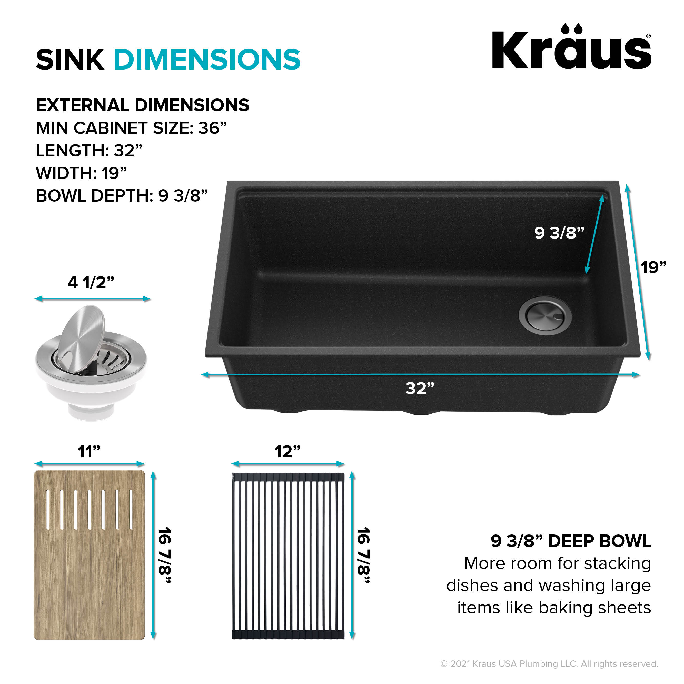 Kraus KGUW2-33MB-100-100 Kitchen-Sinks - View #5