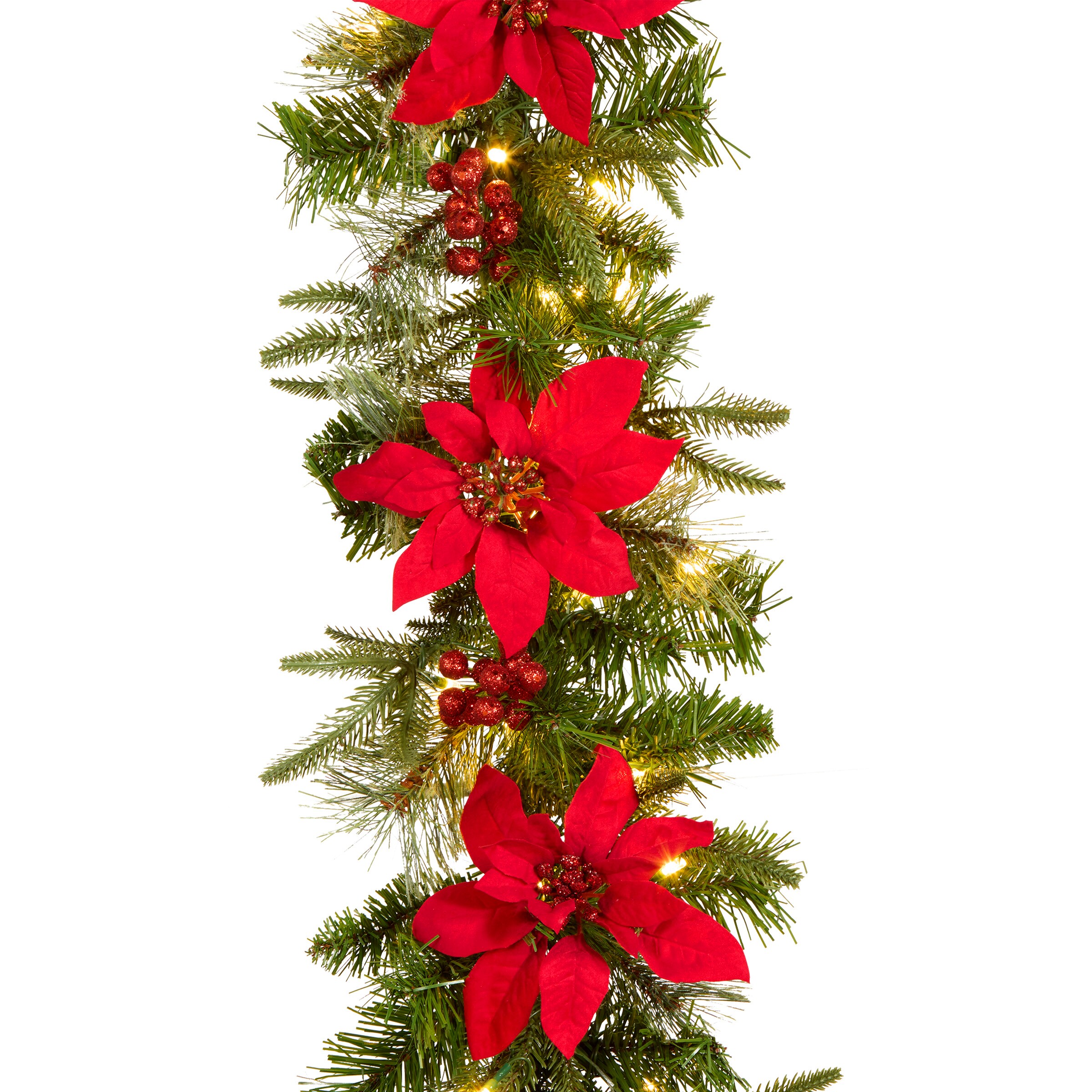 National Tree Company QPECO8-301-4A-B Artificial-Christmas-Garland - View #3