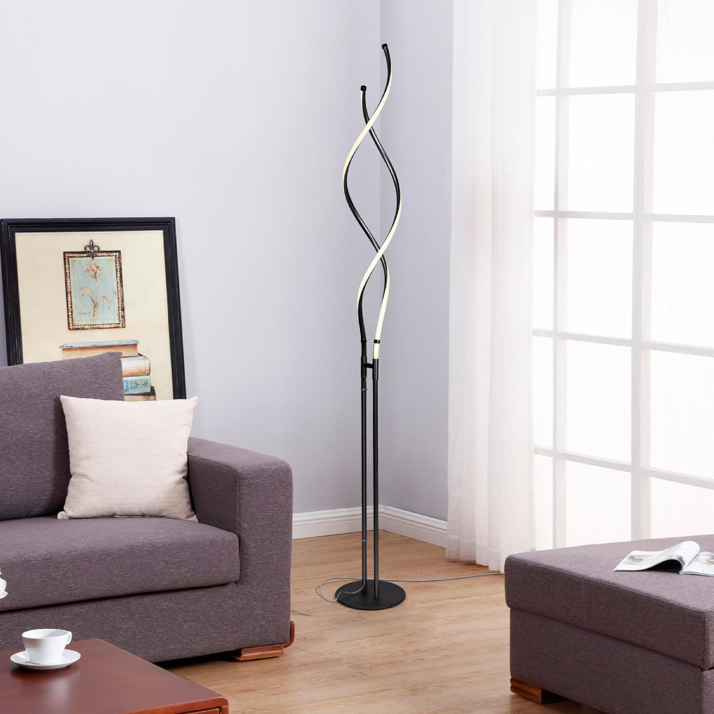 Brightech 60-in Classic Black Stick Floor Lamp YP-RY1Z-9X9A at Lowes.com