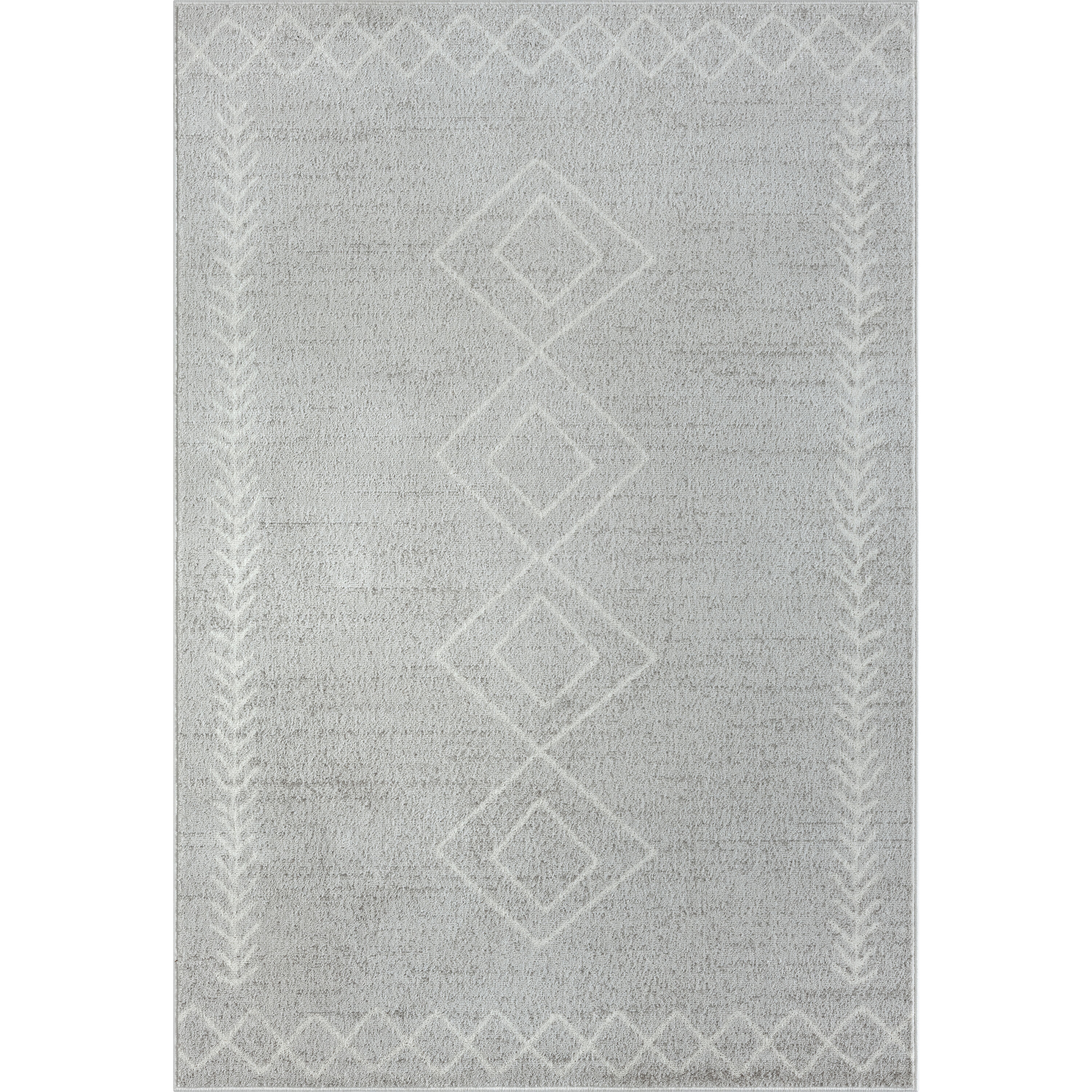 Calixta Reversible Gray Shag Area Rug 5' x 7'