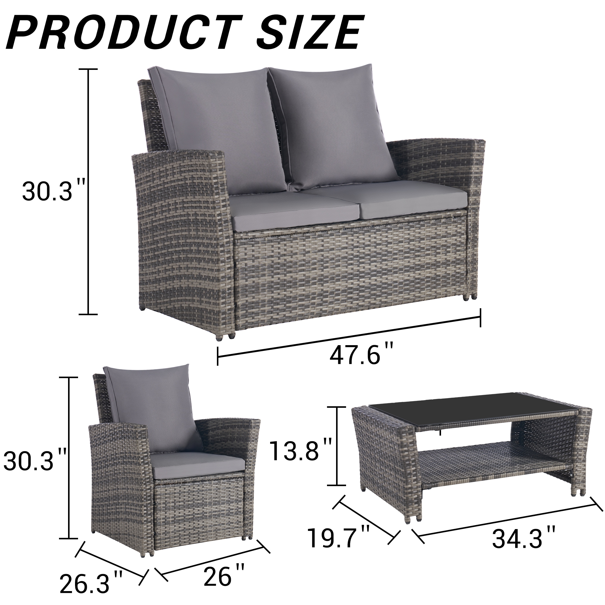 AHIOU HOME ZAAHG-P146980SF Patio-Conversation-Sets - View #10