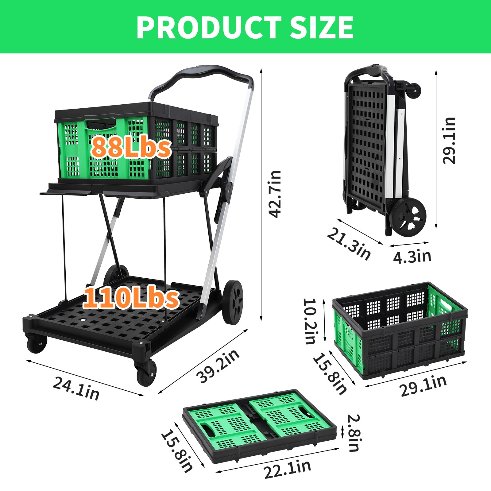 IdealHouse C85-7TDV-DDED0KWJ Yard-Carts - View #2