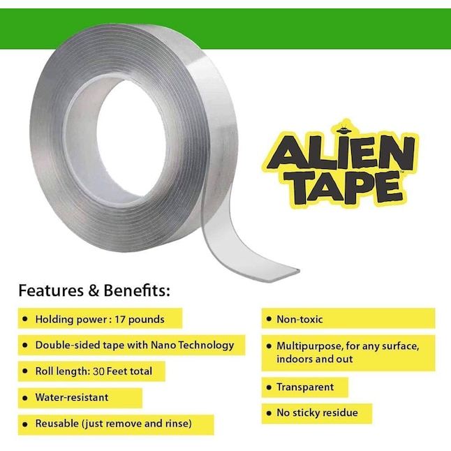 Alien Tape Brand 3 Pack 1 18 In X, How To Get Two Sided Tape Off Hardwood Floors