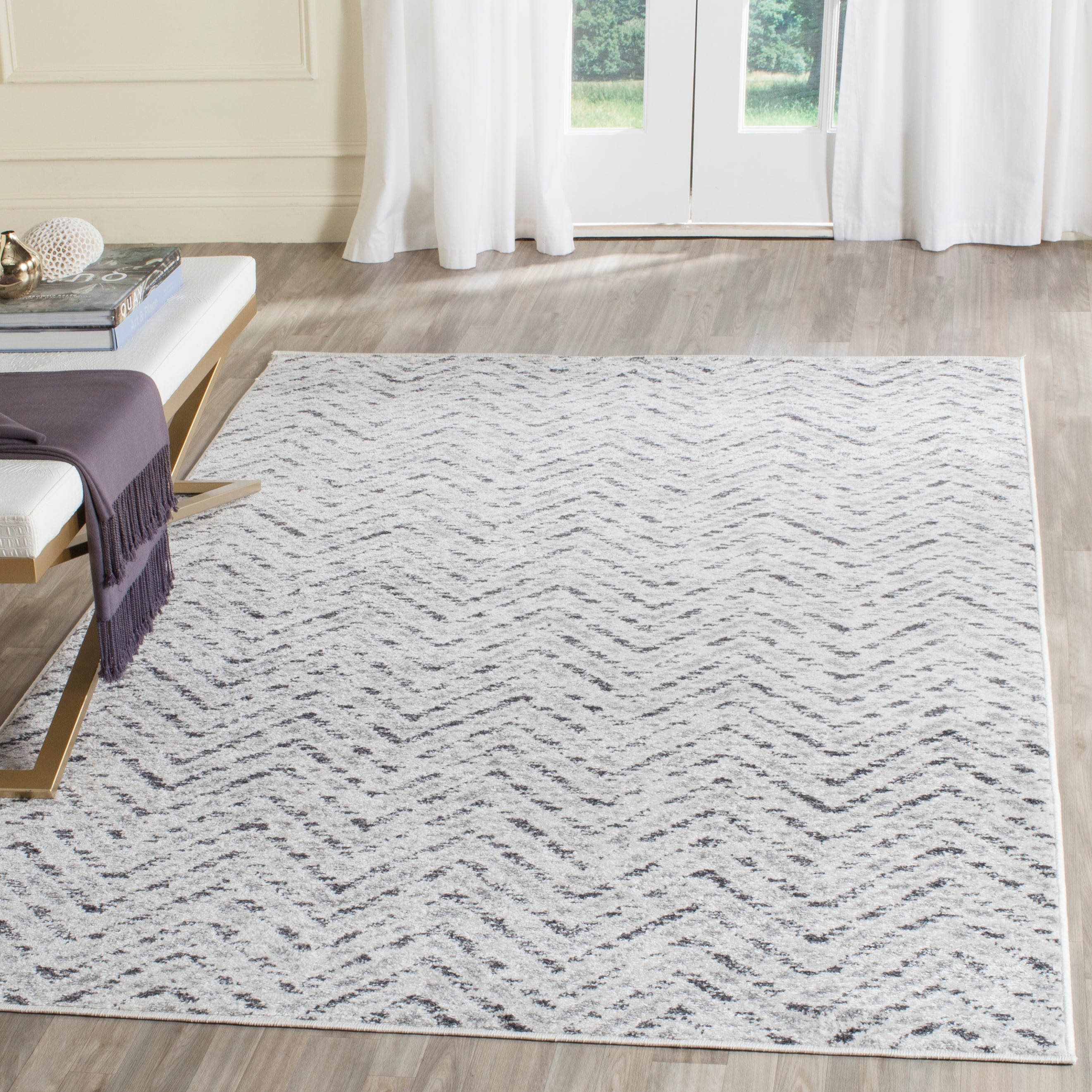 Brooks Rustic Lodge Border Area Rugs