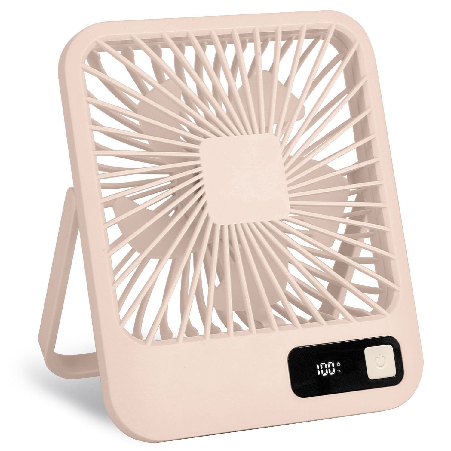 Siavonce XHHGPGCY 4-in 5 -Volt Indoor Pink Desk Fan Battery Included Charger Included