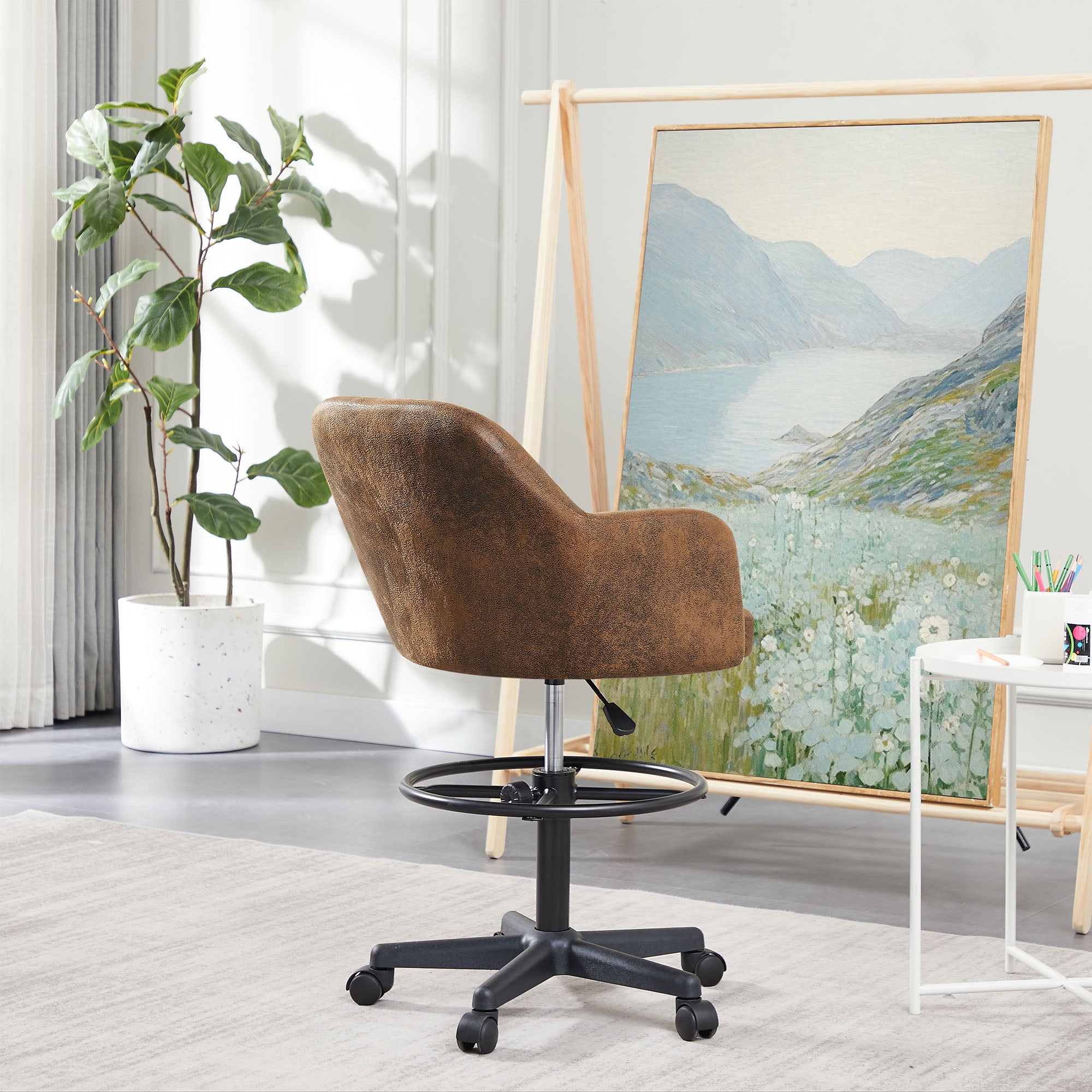 Vecelo LOE-OC15-BRN Office-Chairs - View #2