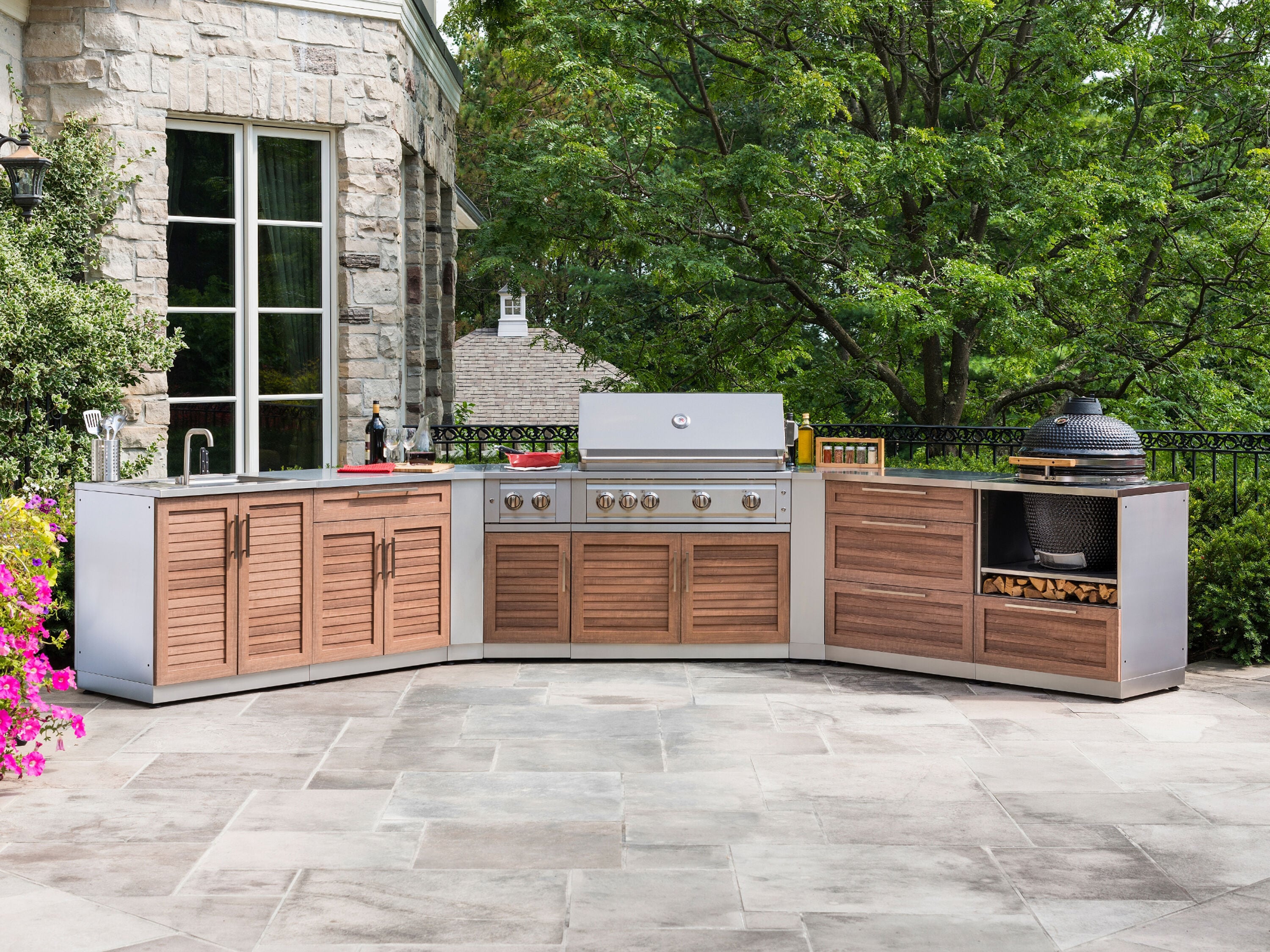 Outdoor kitchen sets hotsell