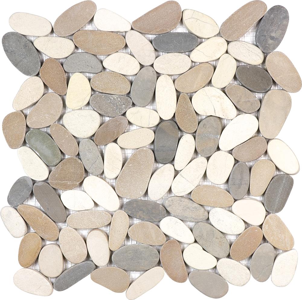 Anatolia 34-677 (Sample) Sunset Impressions 6-in x 6-in Pebble Mosaic Thinset Mortar Tile