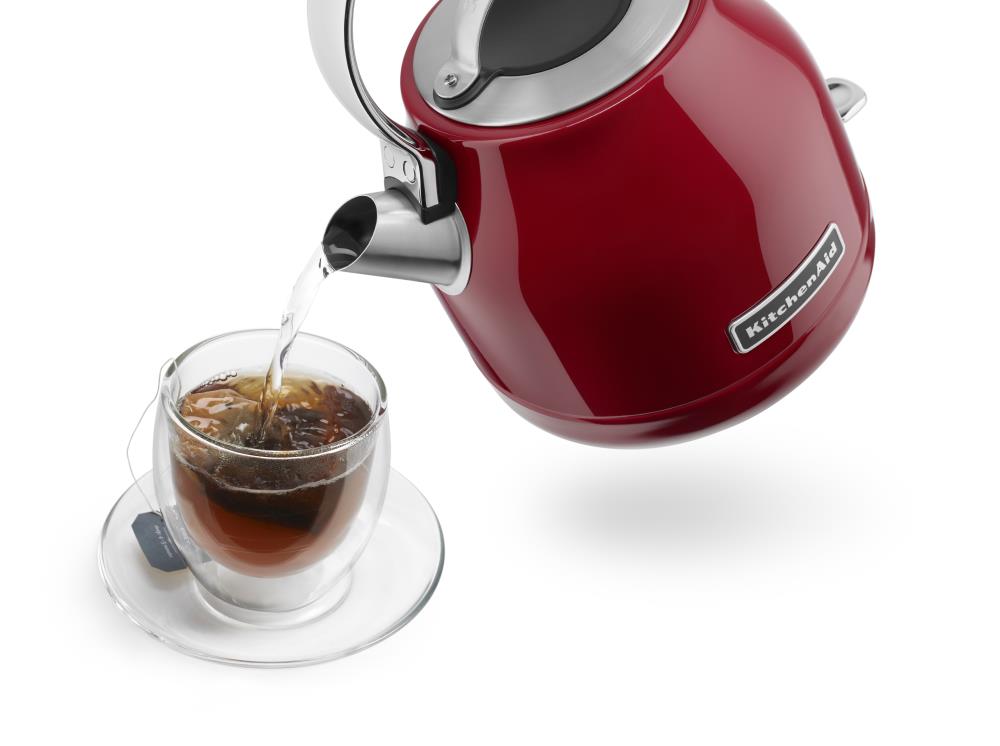 KitchenAid Empire Red 5-Cup Corded Manual Electric Kettle at