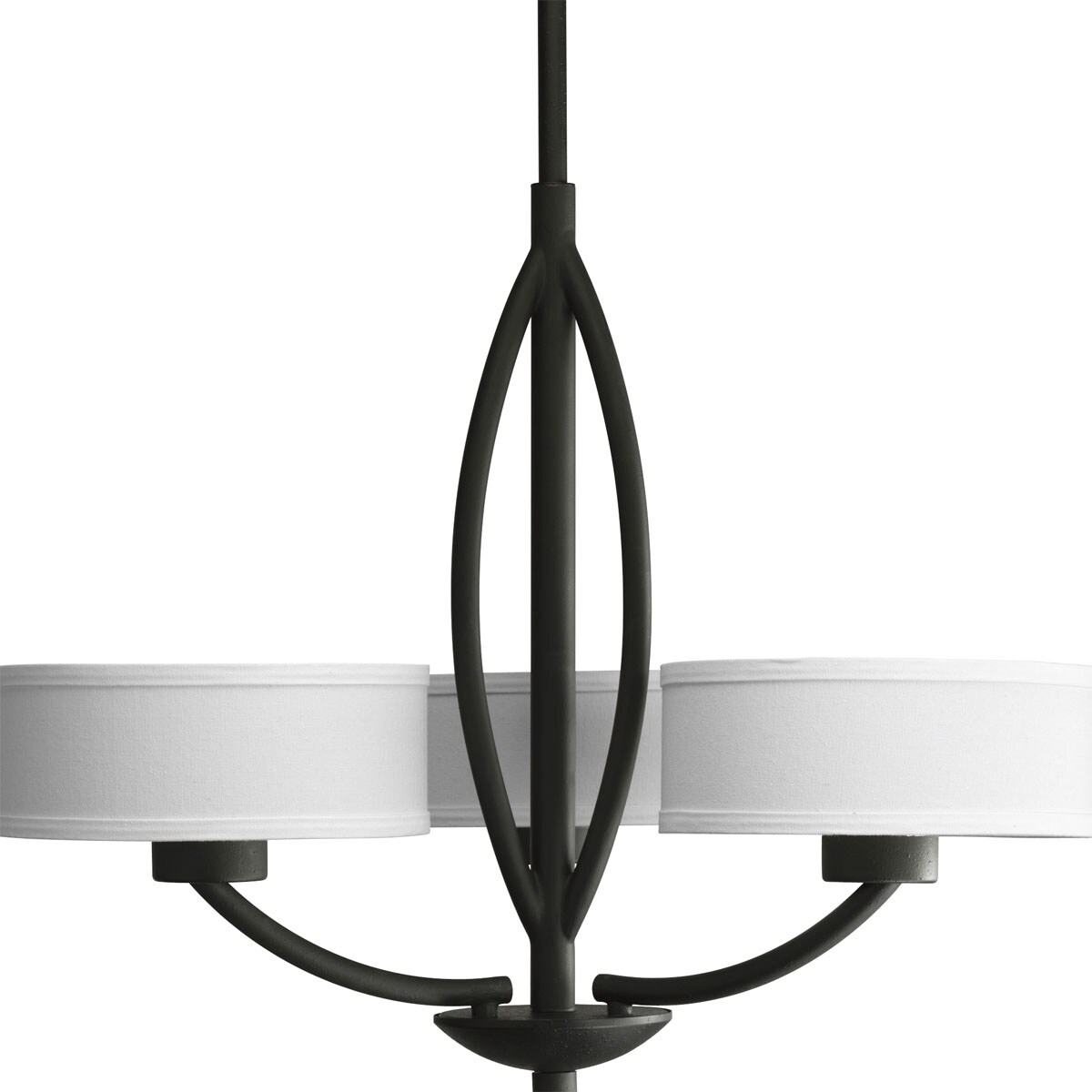 Progress Lighting P4537-80 Calven Forged Black Modern Chandelier