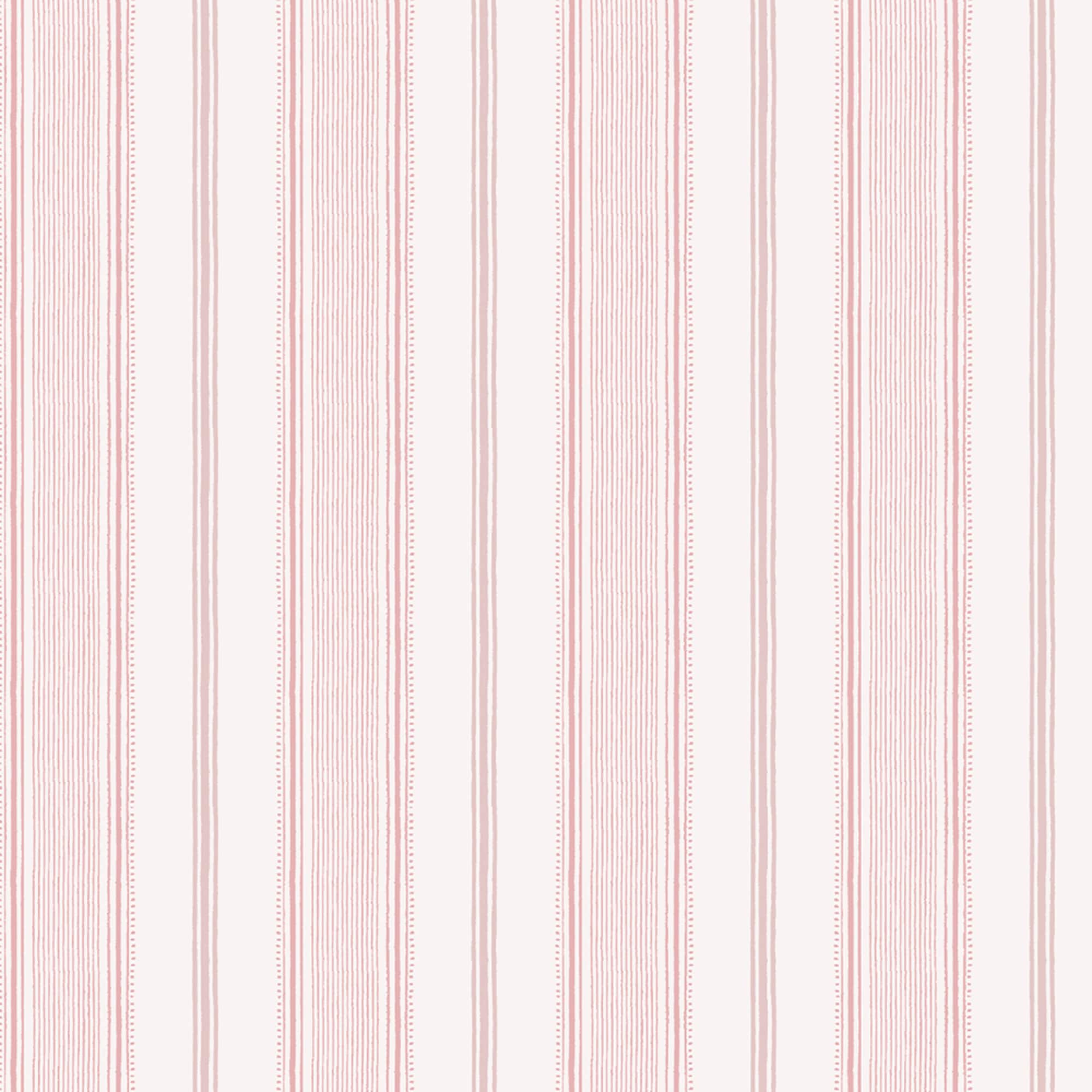 Light Pink Striped Wallpaper for Girls Room Nursery Wall Art Pink White  Stripes Roll