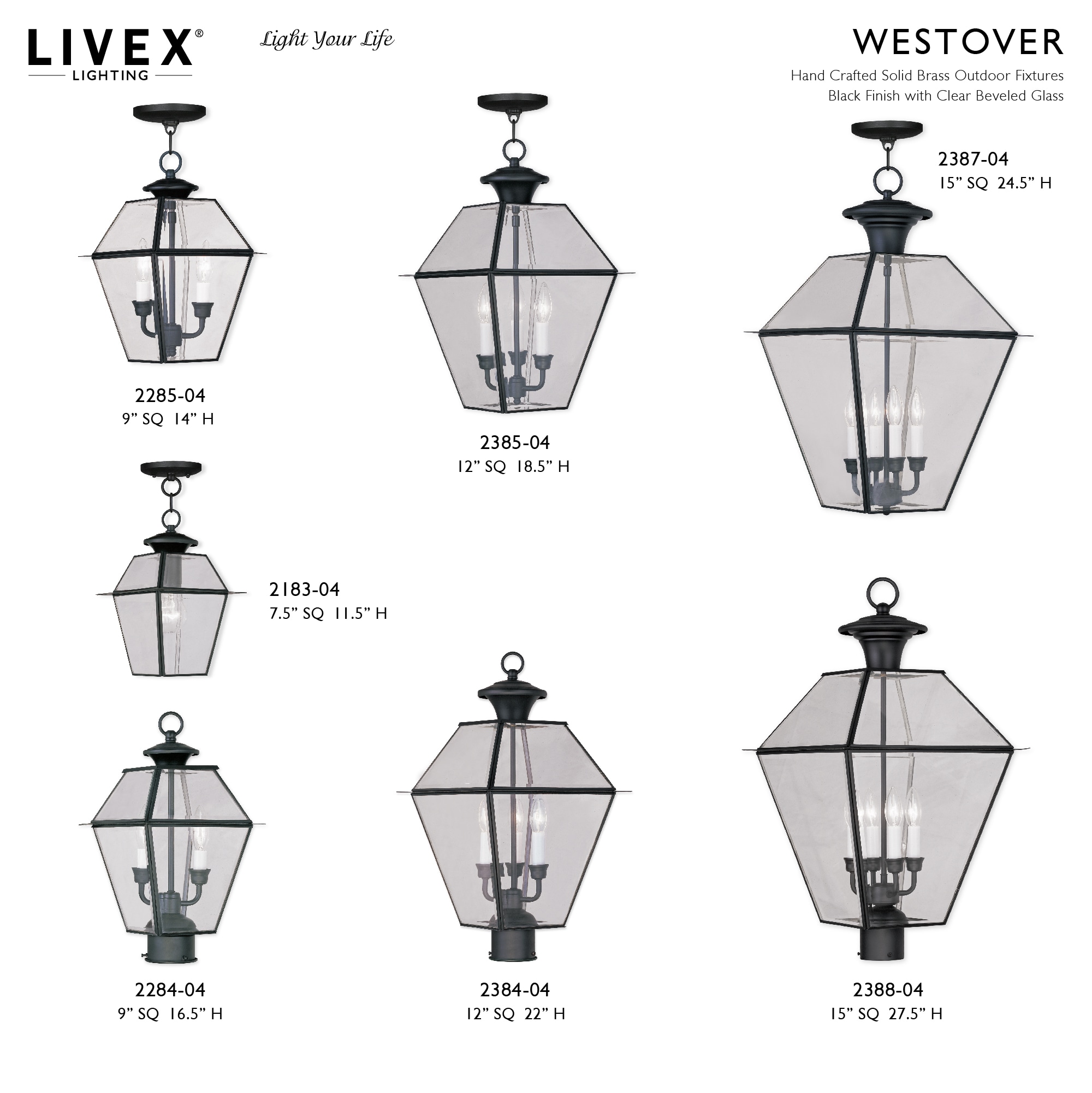 Livex Lighting 2384-04 Post-Lights - View #9