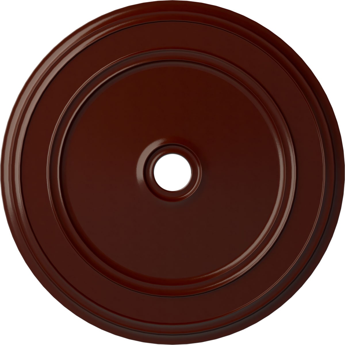 Ekena Millwork CM41CLBMF Classic 41.125-in W x 41.125-in L Painted Brushed Mahogany Polyurethane Whole Ceiling Medallion