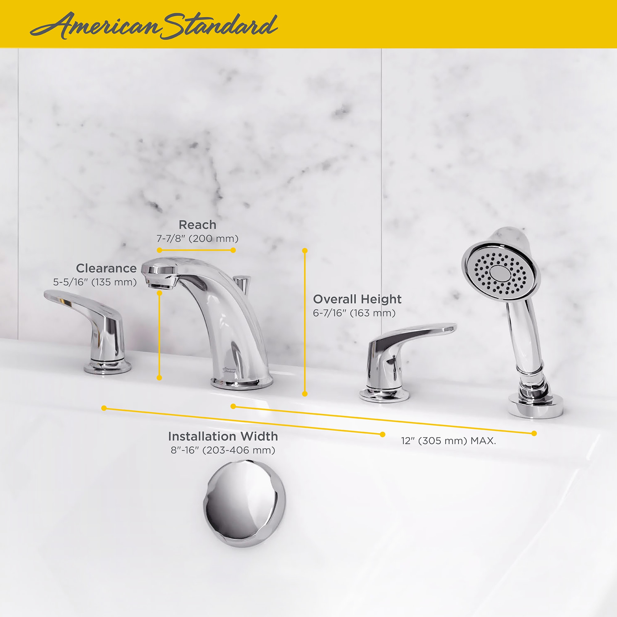 American Standard T075921.002 Roman-Tub-Faucets - View #3