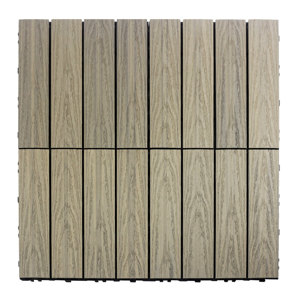 Roman Antique Elm Composite Interlocking Deck Tile 12" x 12"