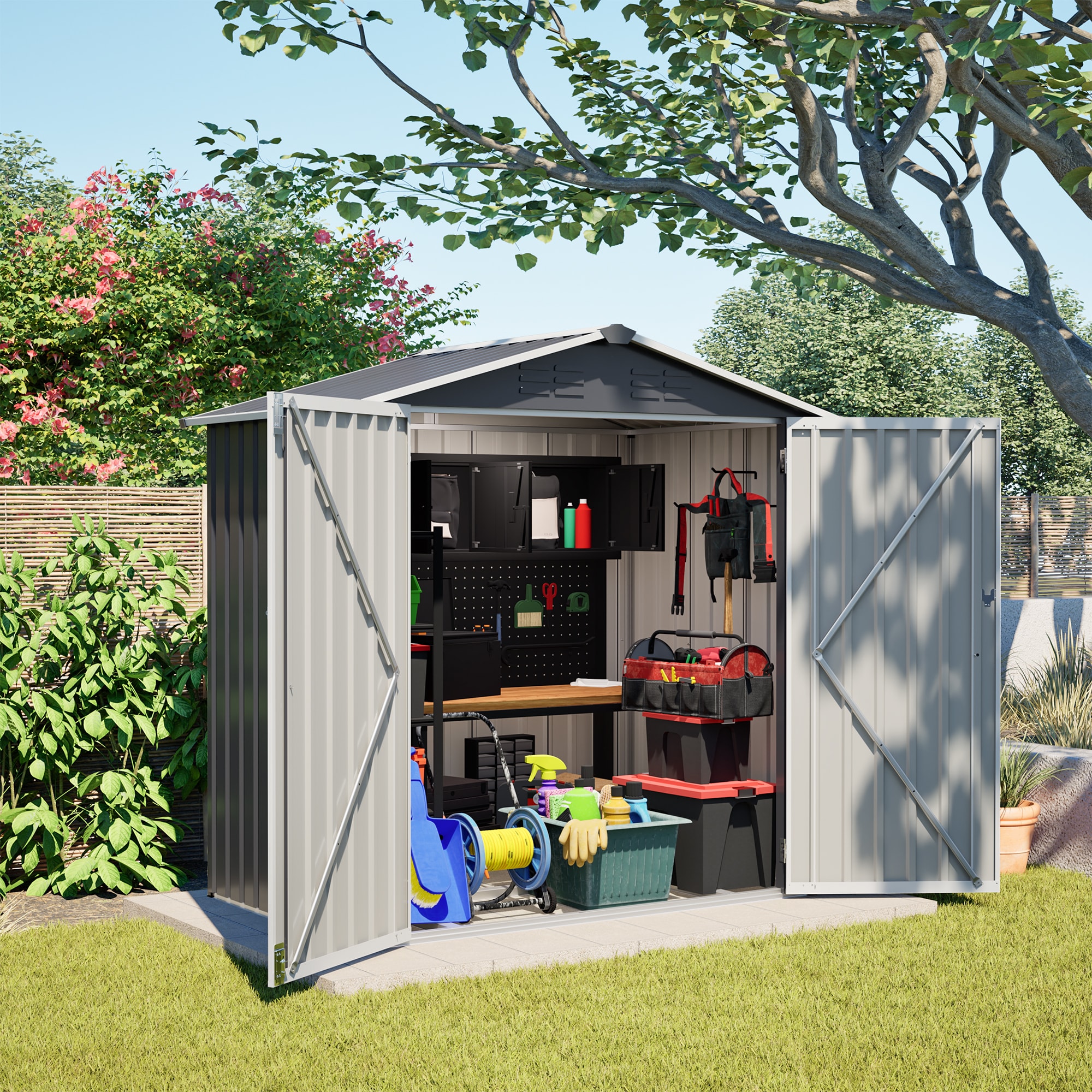 GDFStudio 345489 Metal-Storage-Buildings-Sheds - View #7