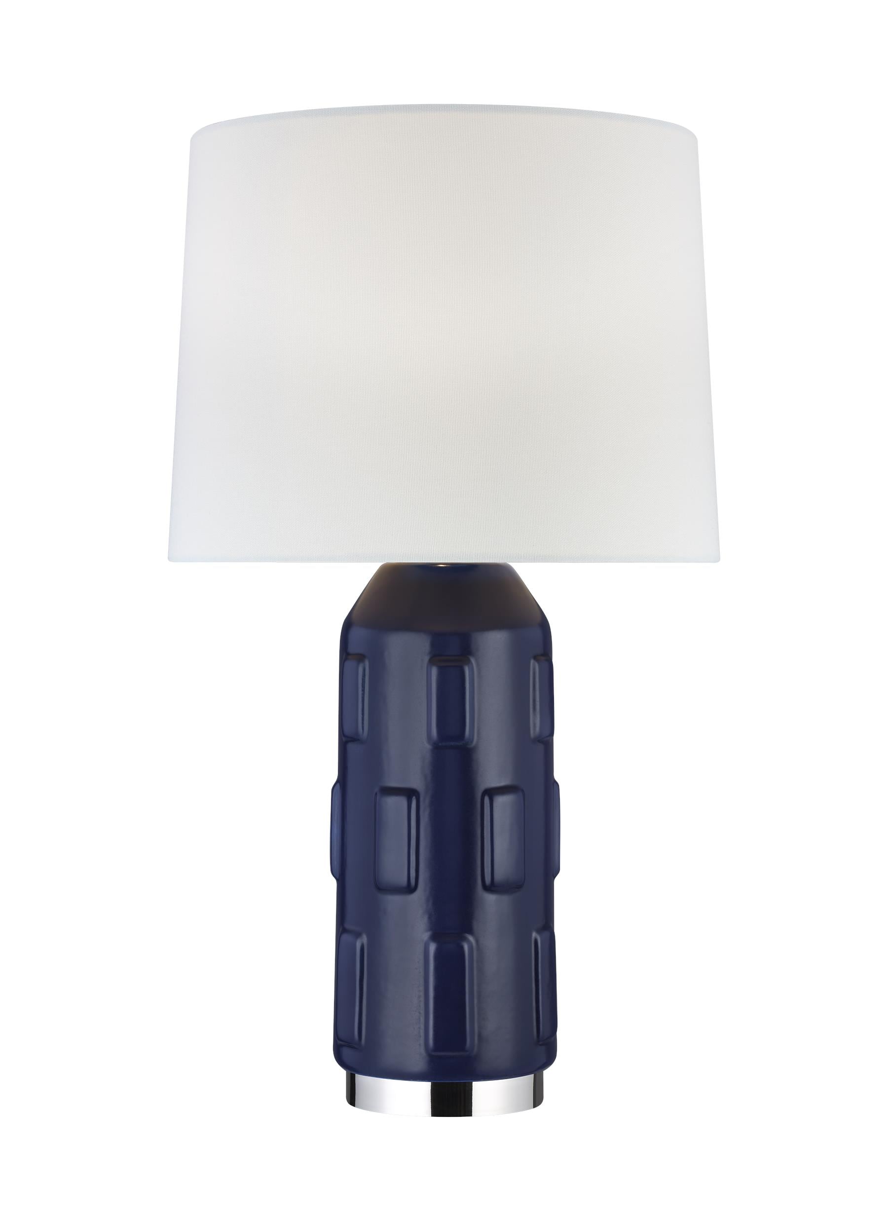Generation Lighting CT1071IND1 Morada Indigo Table Lamp with Linen Shade