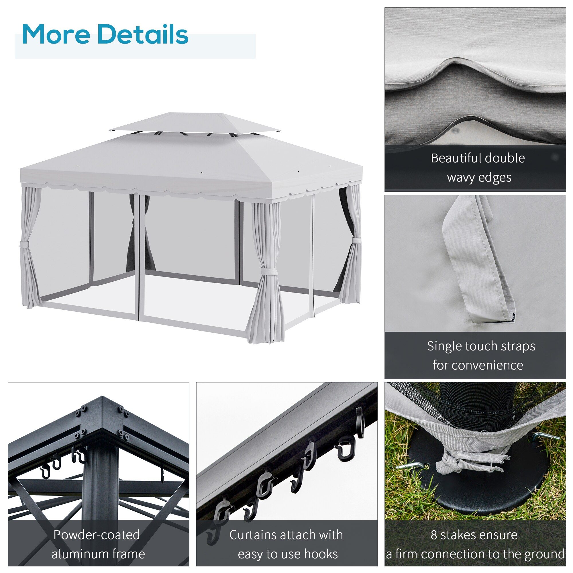 Outsunny 84C-101 Wood-Resin-Gazebos - View #5