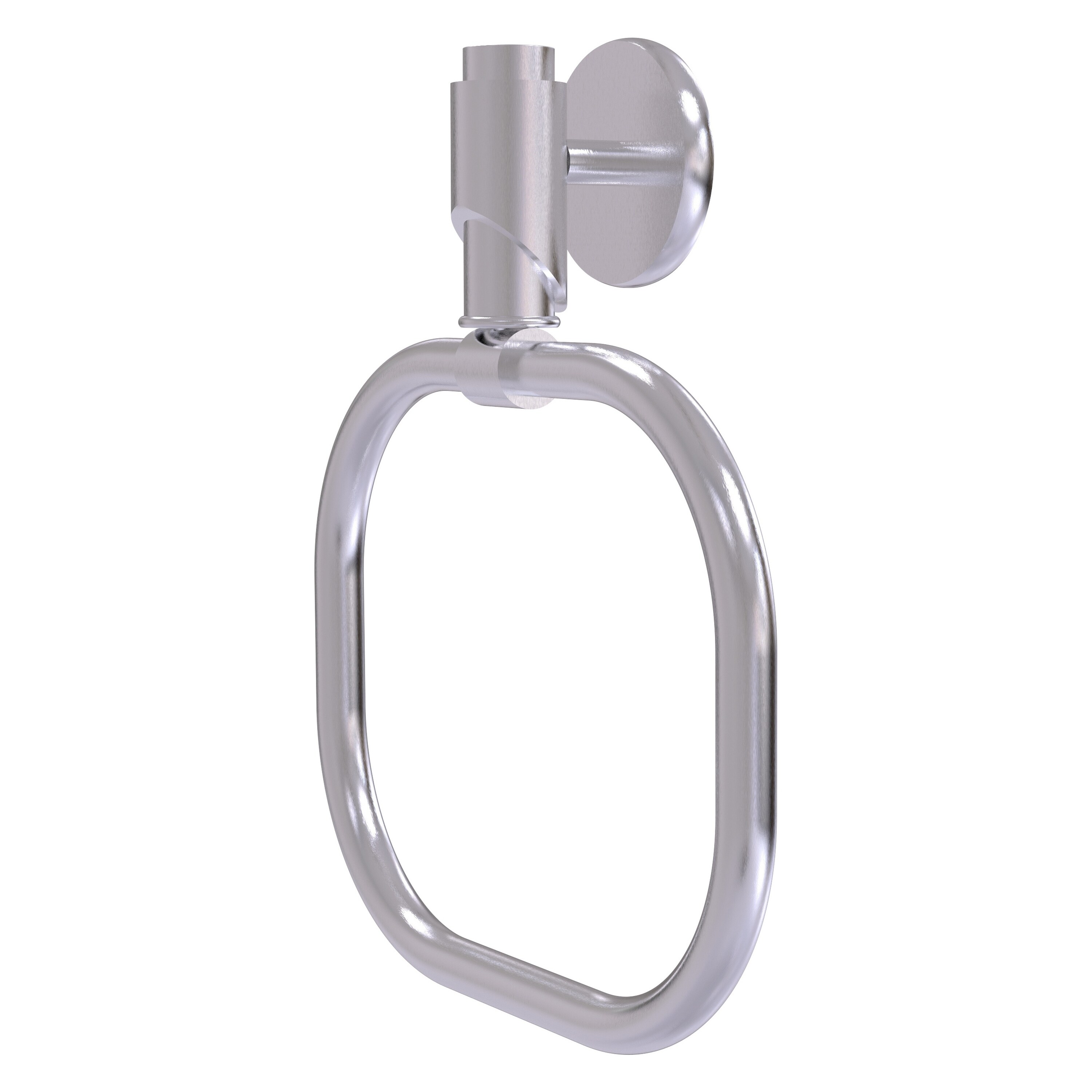 Allied Brass TR-16-SCH Tribecca Satin Chrome Wall mount Single Towel Ring