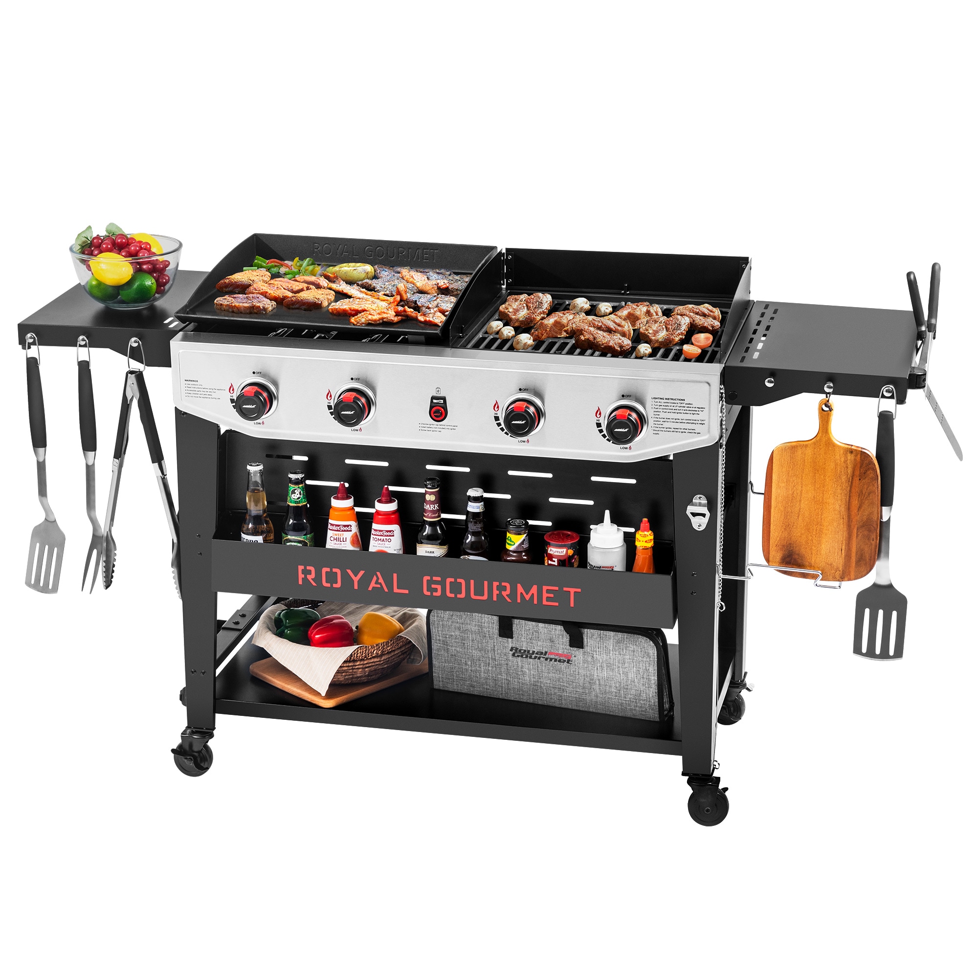 Royal Gourmet GD405B Gas-Grill - View #12