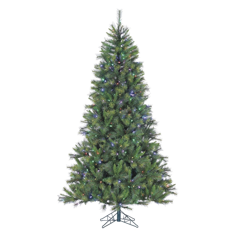  FFCM090-6GR 9-ft Pre-lit Artificial Christmas Tree with LED Lights