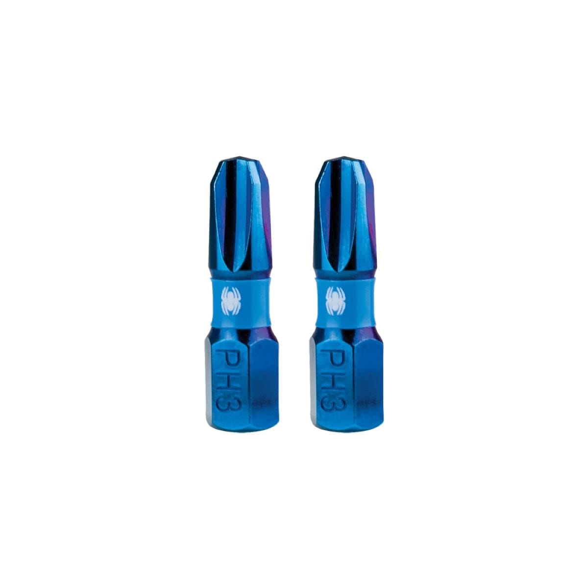 Spyder 19035 Mach-Blue PH3 1/4-in x 1-in Phillips Impact Driver Bit 2 -Piece