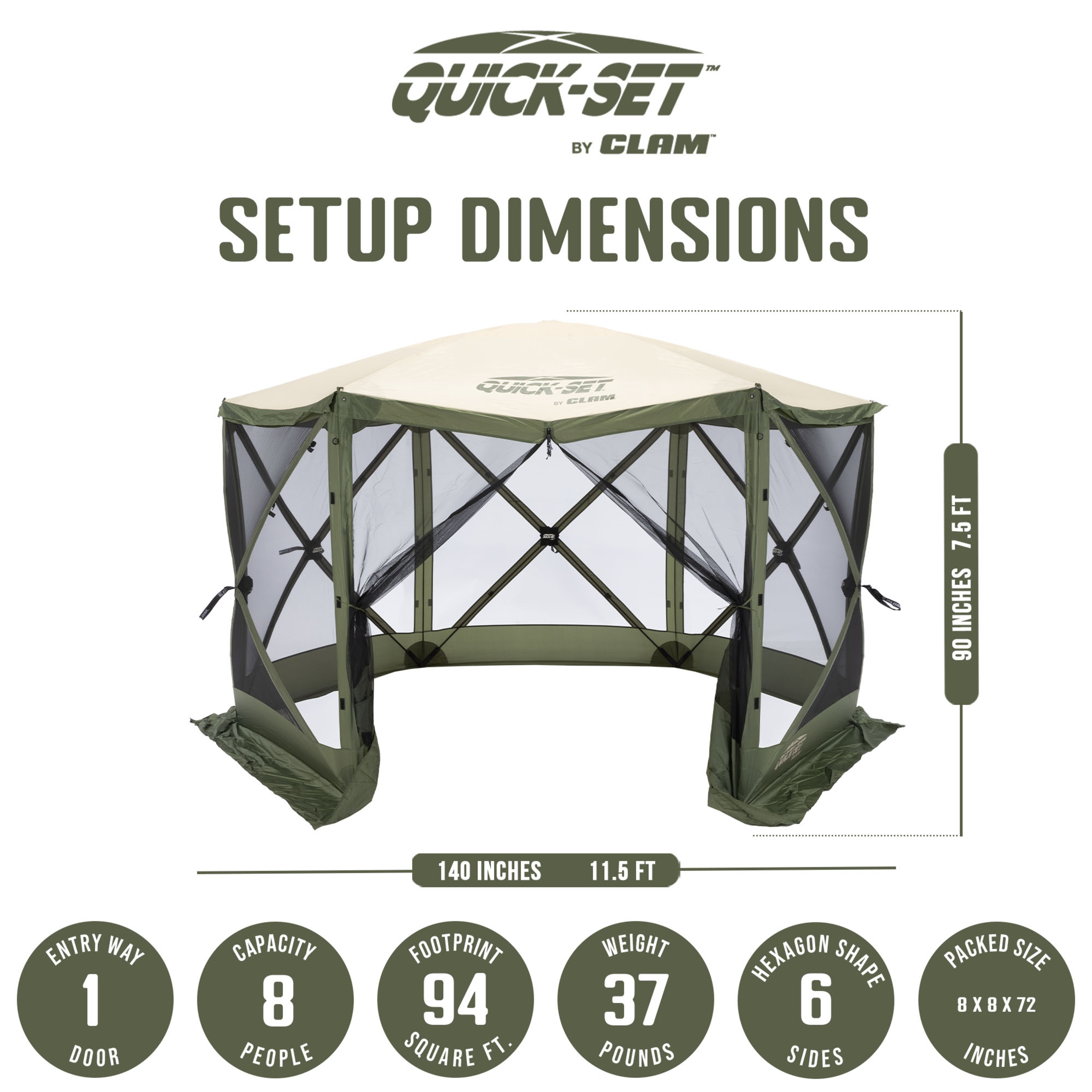 Clam Outdoors 399155 Canopies-Sl - View #6