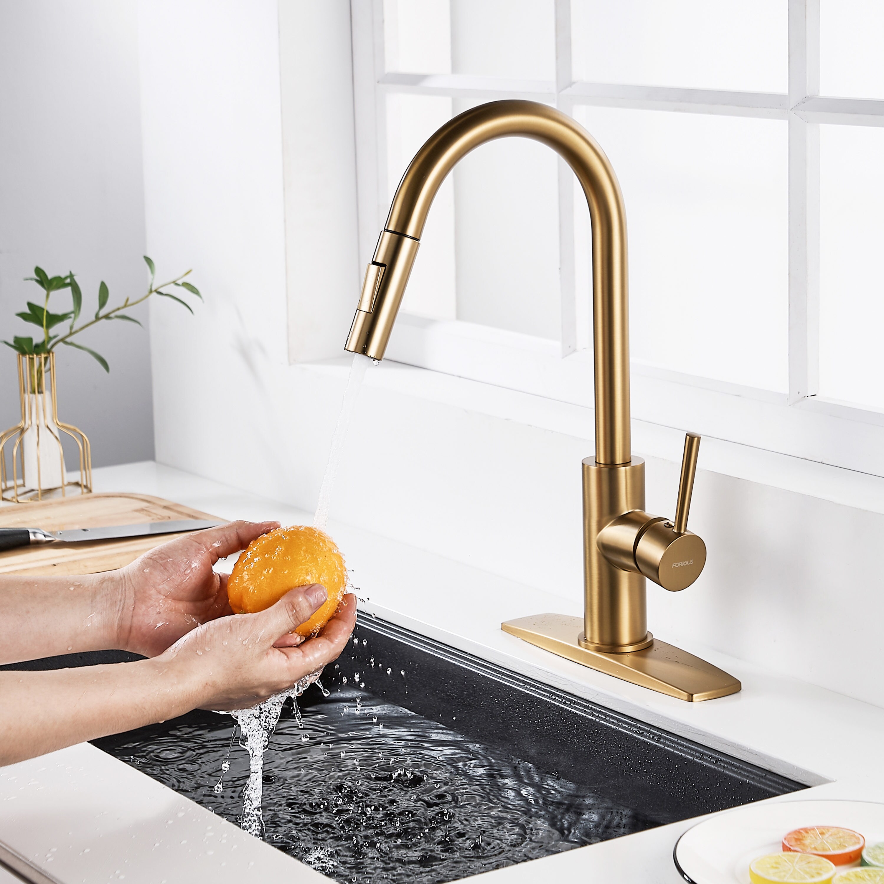 FORIOUS LL0200G Kitchen-Faucets - View #9