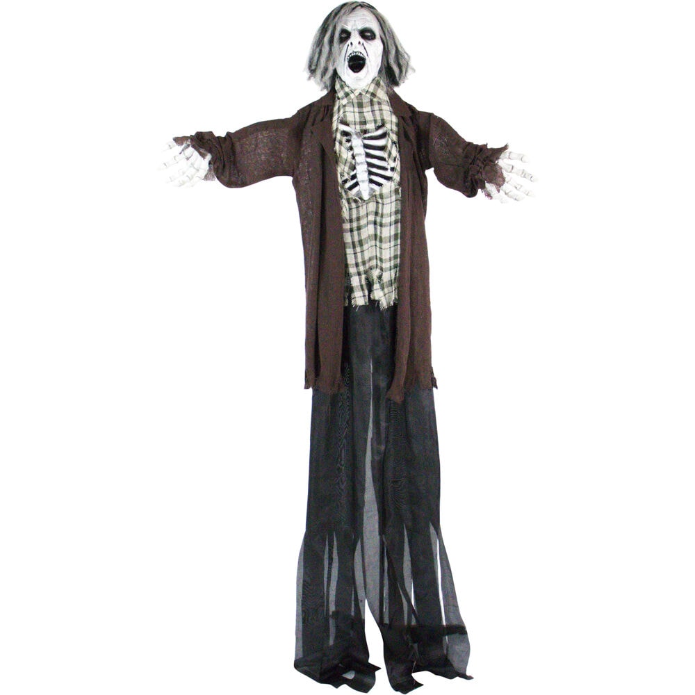 LifeSize Animatronic Zombie, Indoor/Outdoor Halloween Decoration