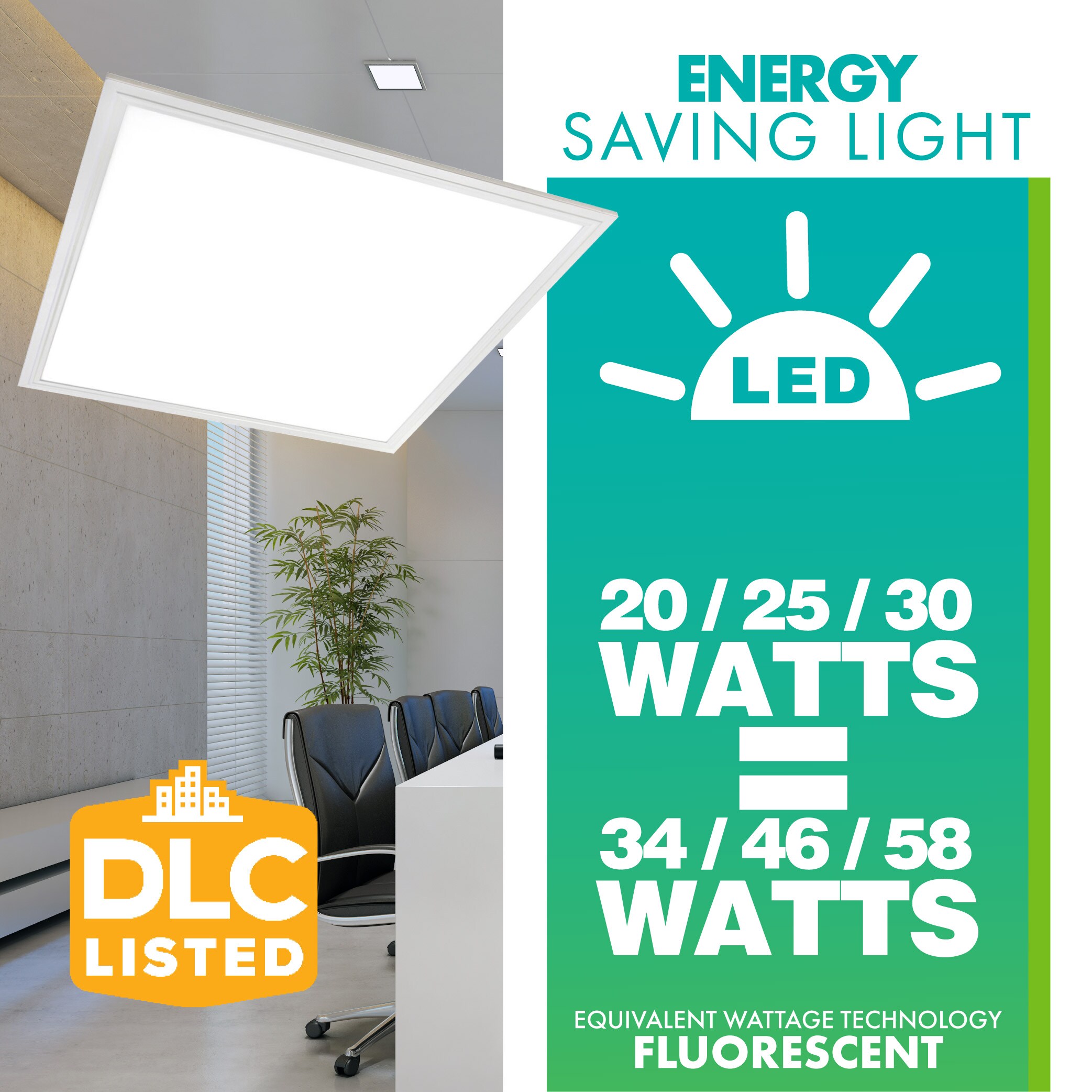 Simply Conserve L20/30-FP22-35/50D-A Led-Panel-Lights - View #5