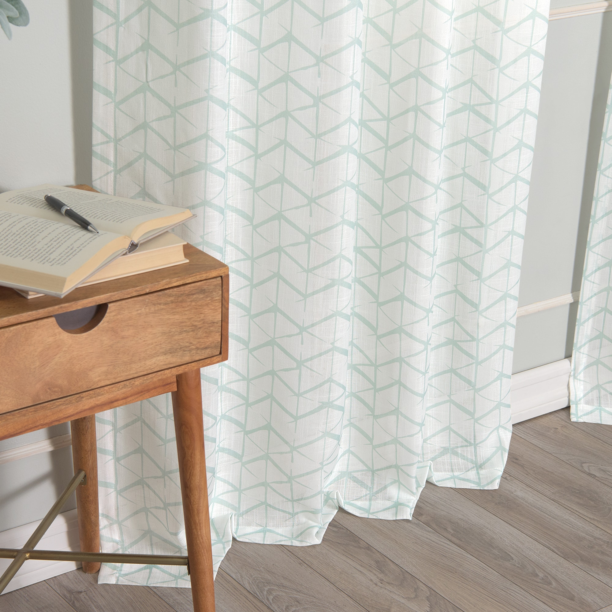 Best Home Fashion JC-GROM-CUBE-84-SAGE curtains - View #5