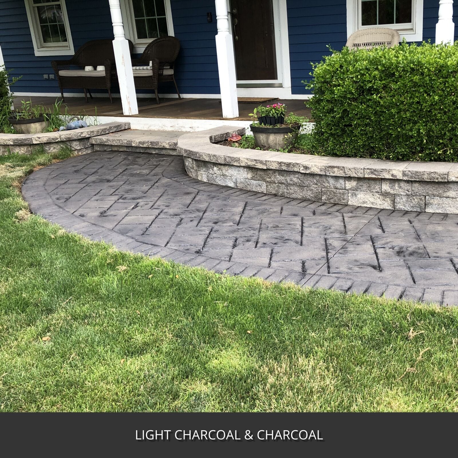 Direct Colors Antiquing Stamped Concrete Stain Light Charcoal Solvent ...