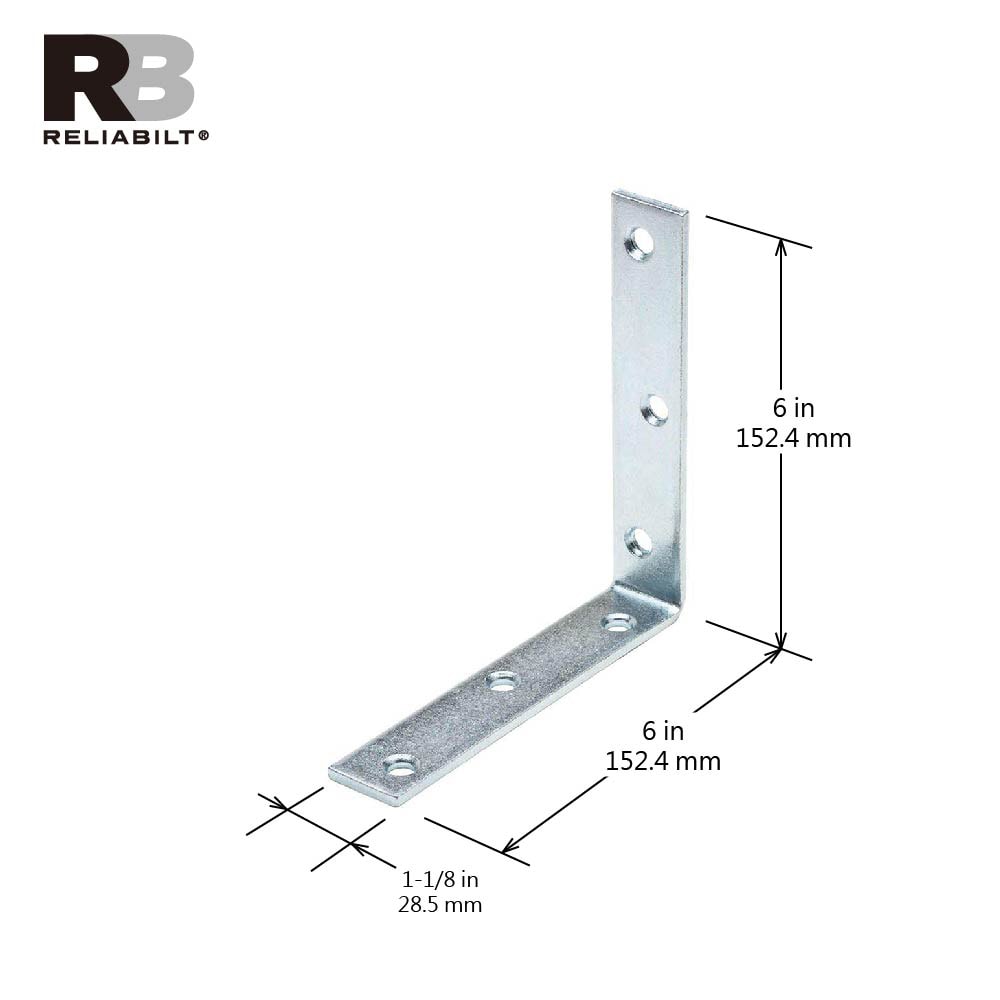 RELIABILT 22508ZCLLG Mending-Plates-Brackets-Braces - View #3
