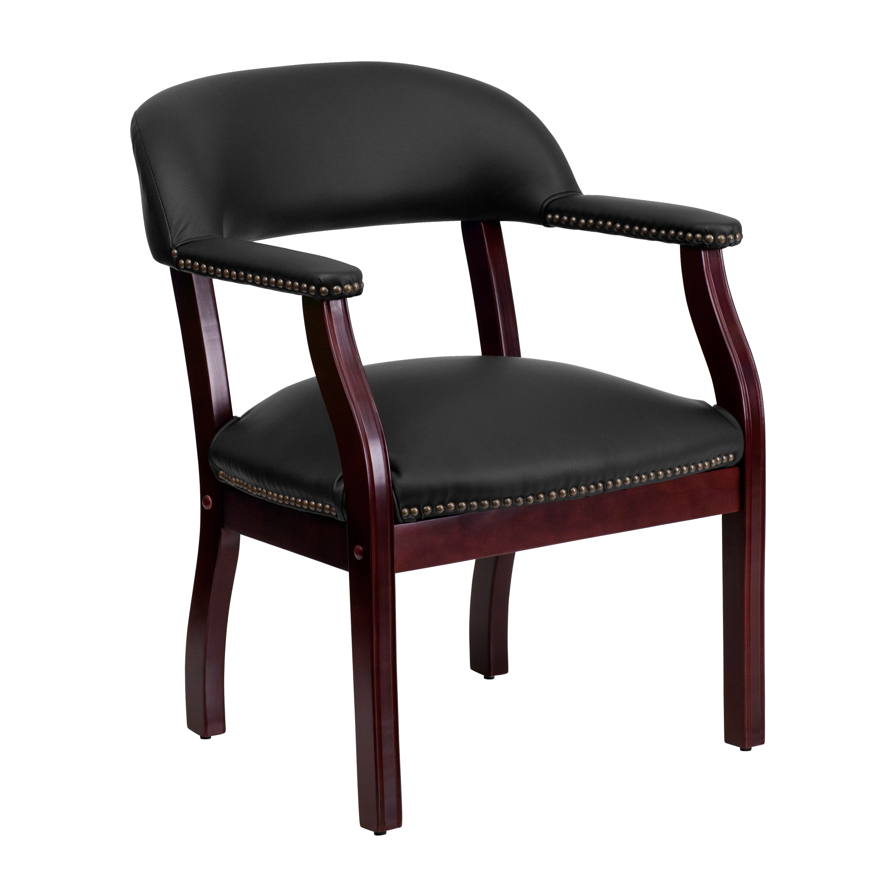 Flash Furniture 847254033046 Modern Black Leather Faux leather Accent Chair