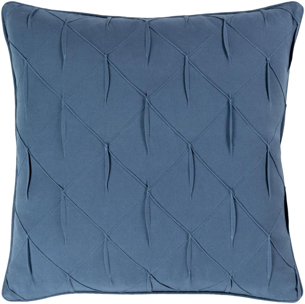 Surya GCH002-2222D Gretchen 22-in x 22-in Navy Square Indoor Decorative Pillow