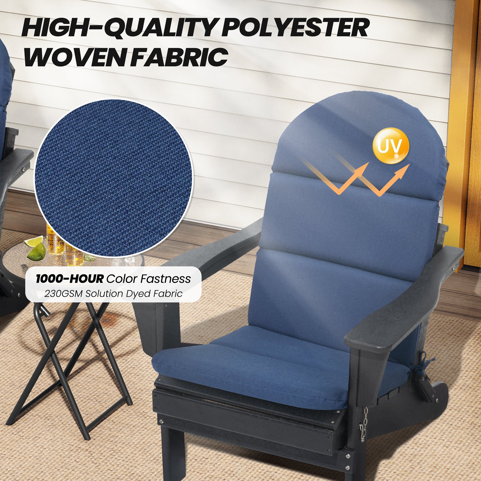 Crestlive Products CL-CU006NAV-2 Patio-Furniture-Cushions - View #6