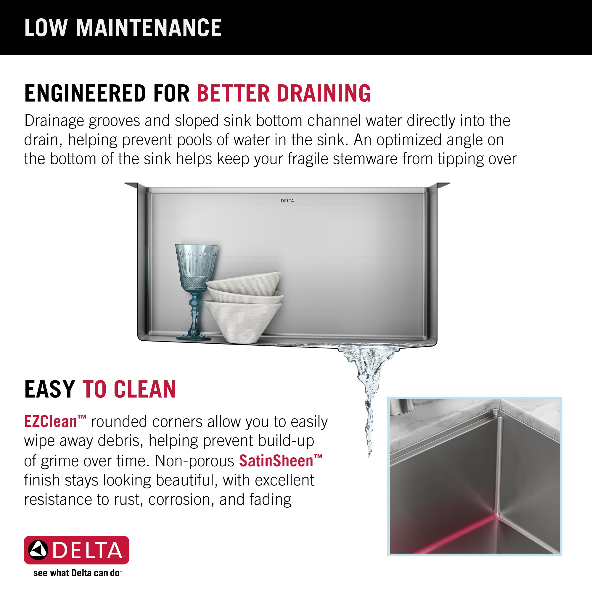 24" Stainless Steel Undermount Single Bowl Workstation Sink