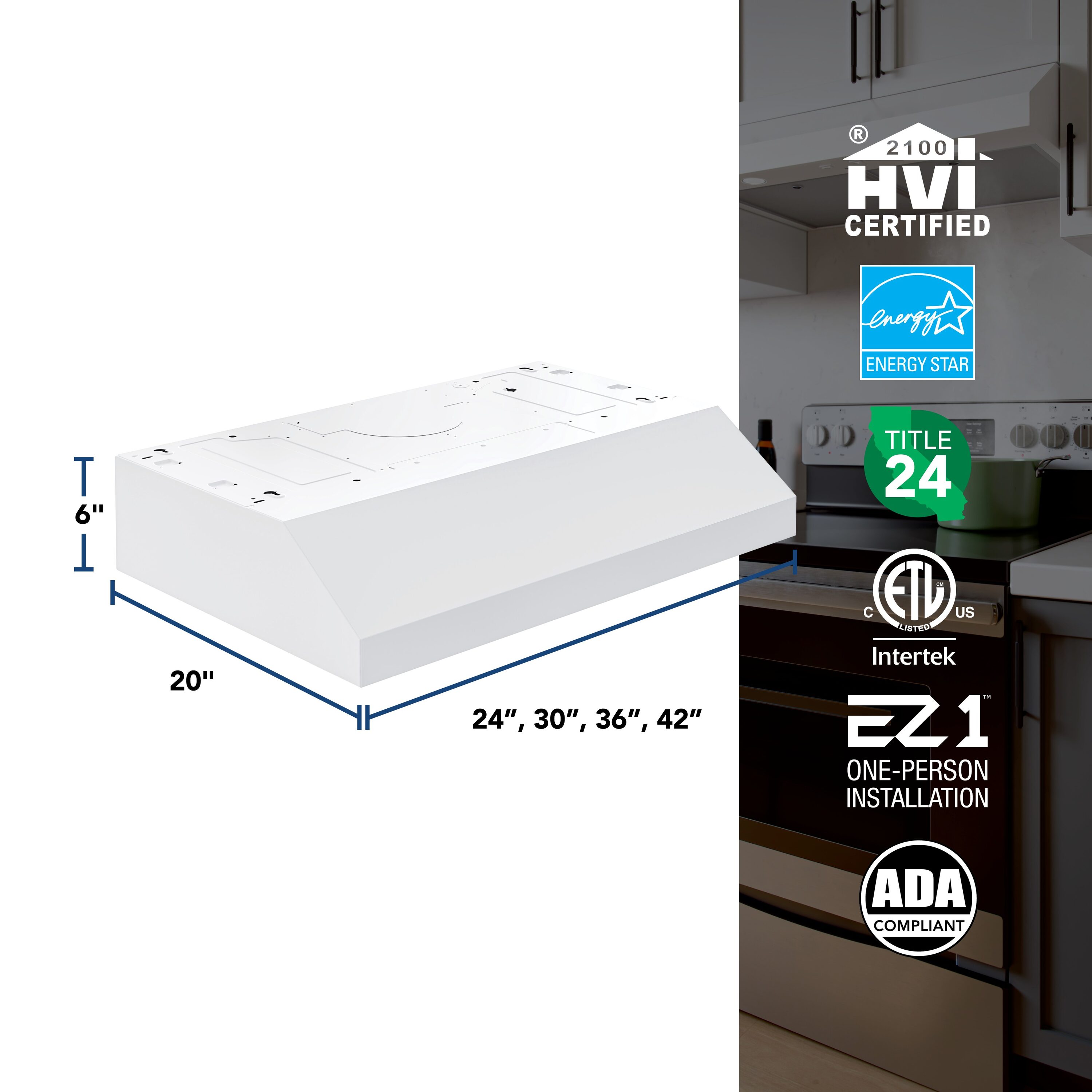 Broan GLA1303WW Undercabinet-Range-Hoods - View #6