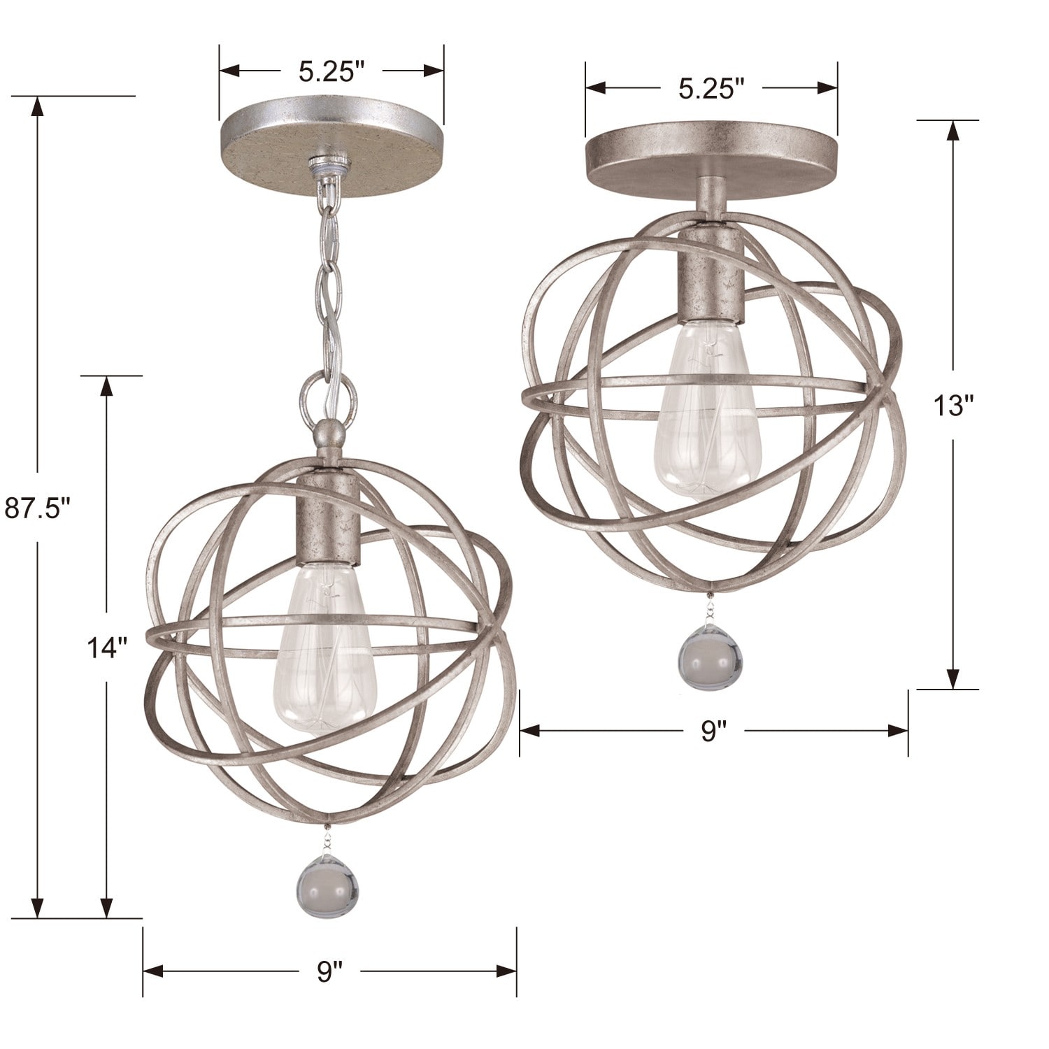 Crystorama 9220-OS_CEILING flushmounts - View #5